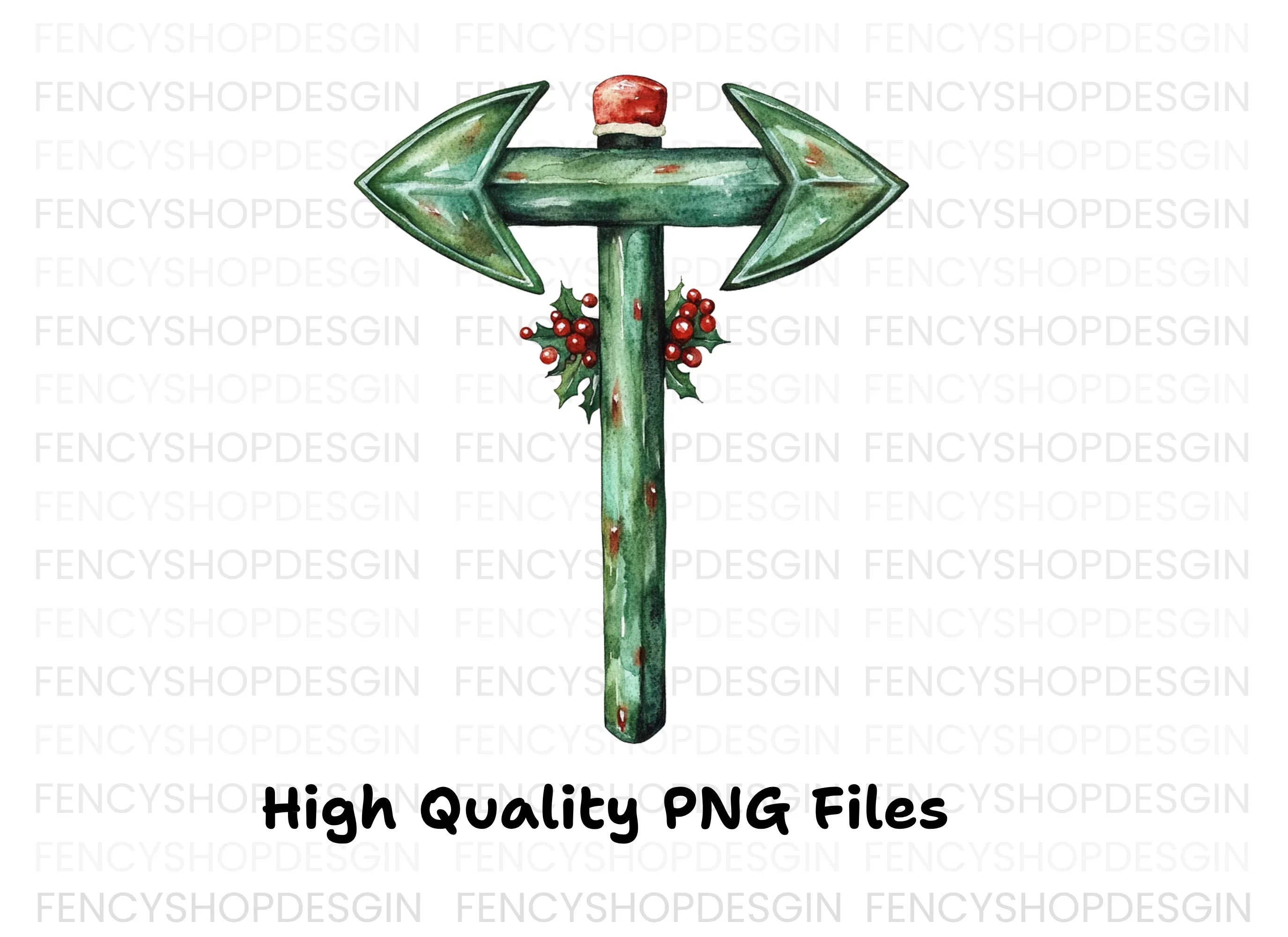 Christmas Arrow Sign Clipart Bundle