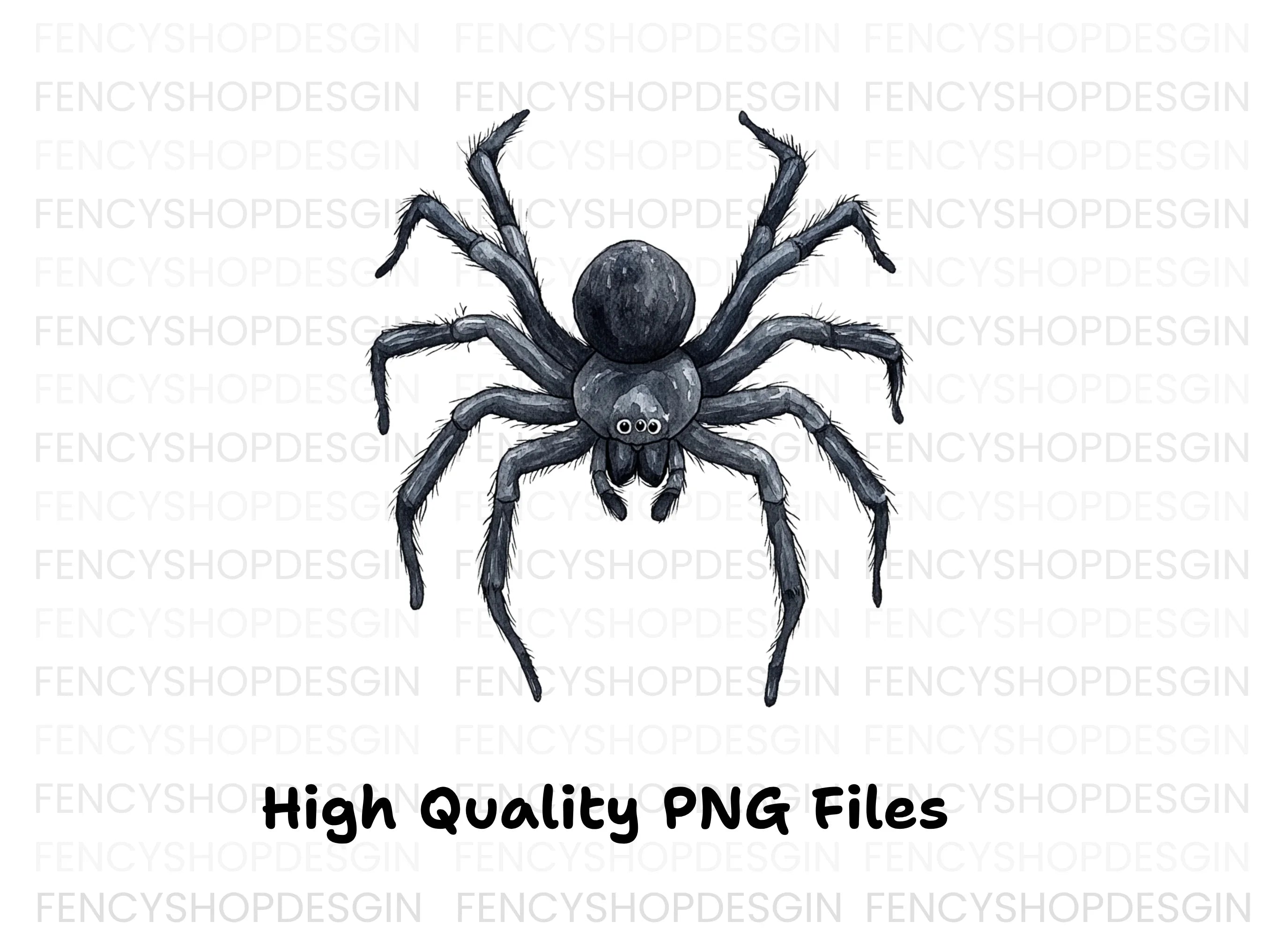 Dark Spider Clipart Bundle