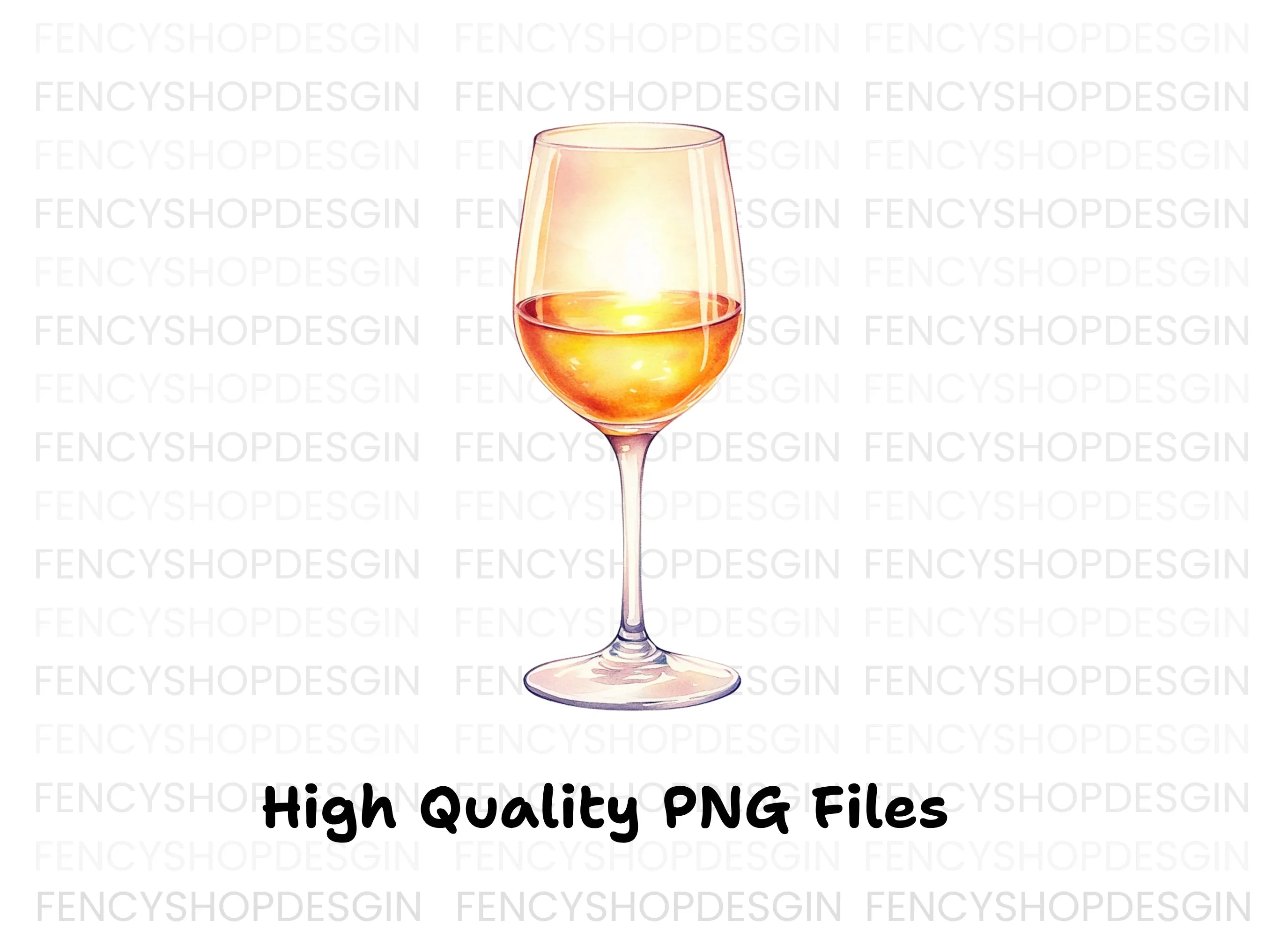 Elegant Wine Glass Clipart Bundle