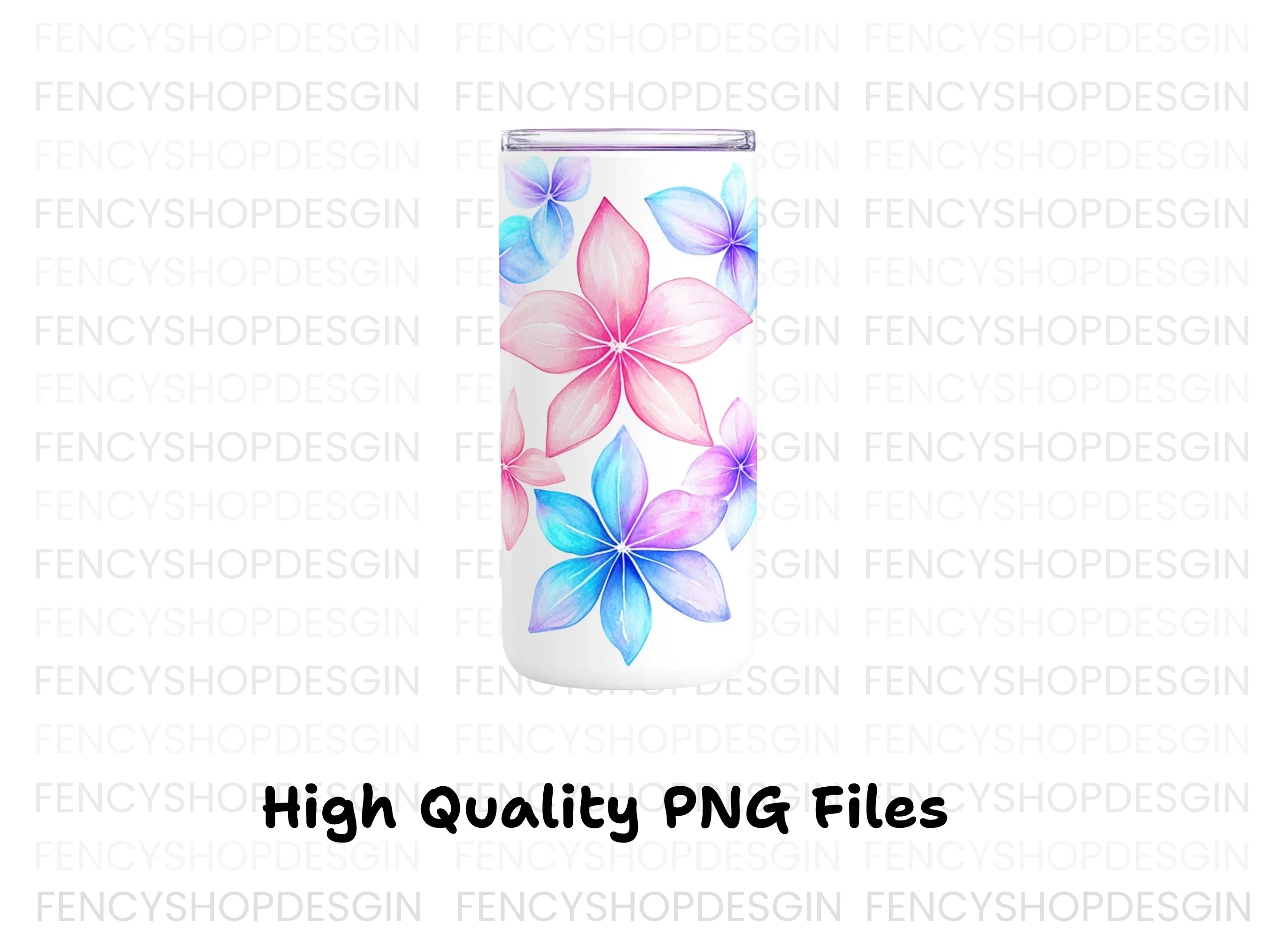 Floral Tumbler Clipart Bundle