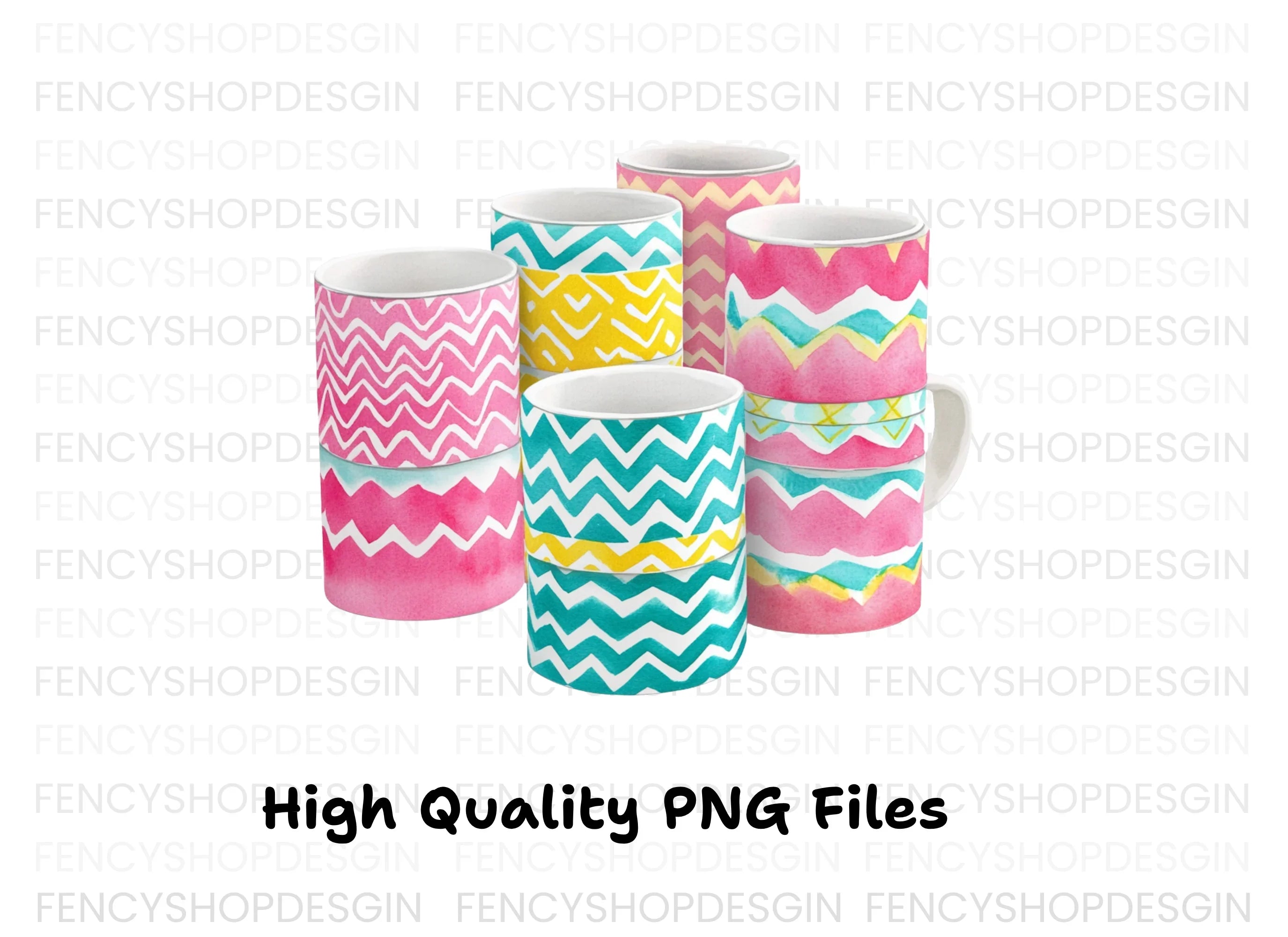 Zigzag Pattern Clipart Bundle