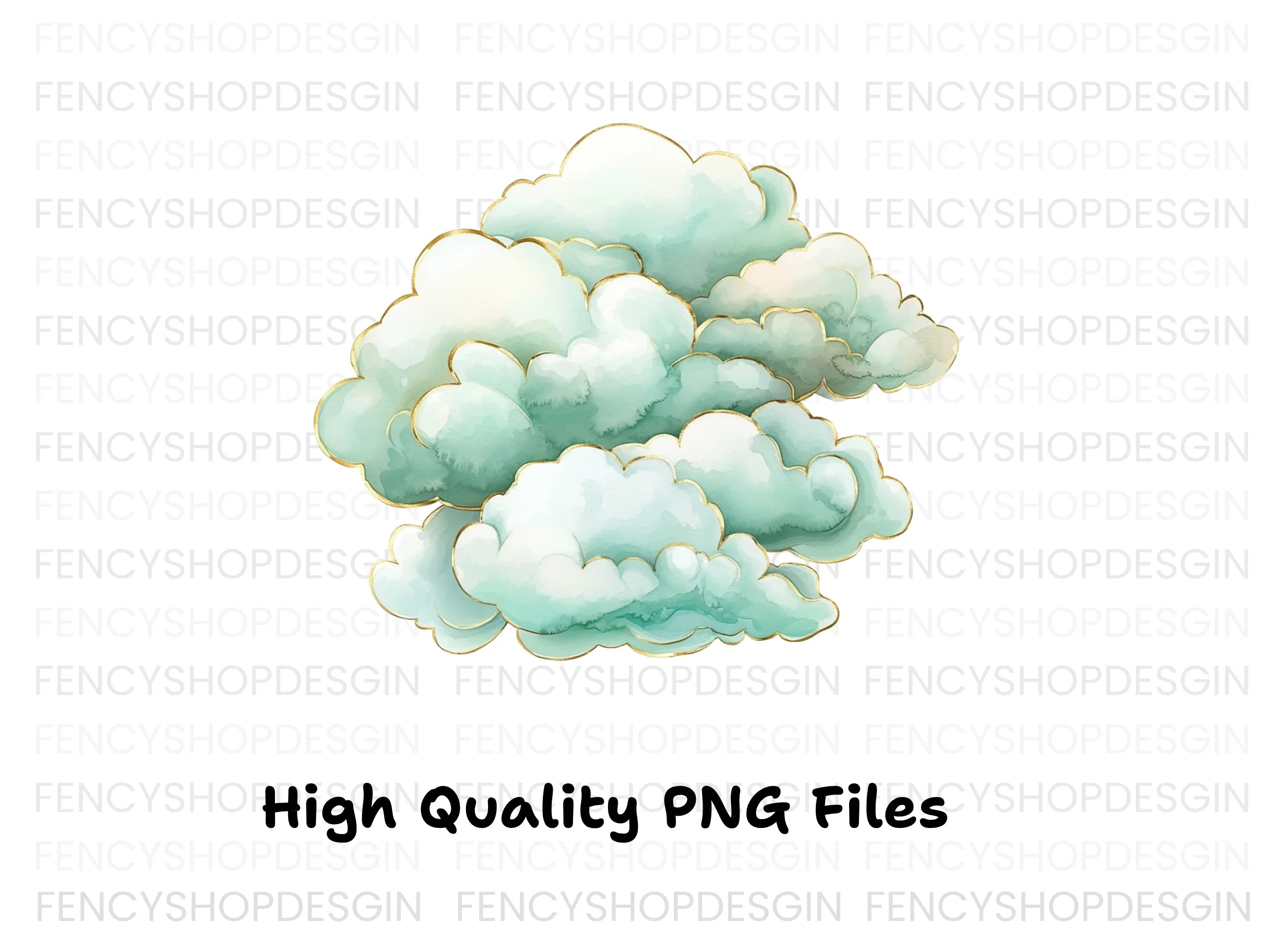 Clouds Clipart Bundle