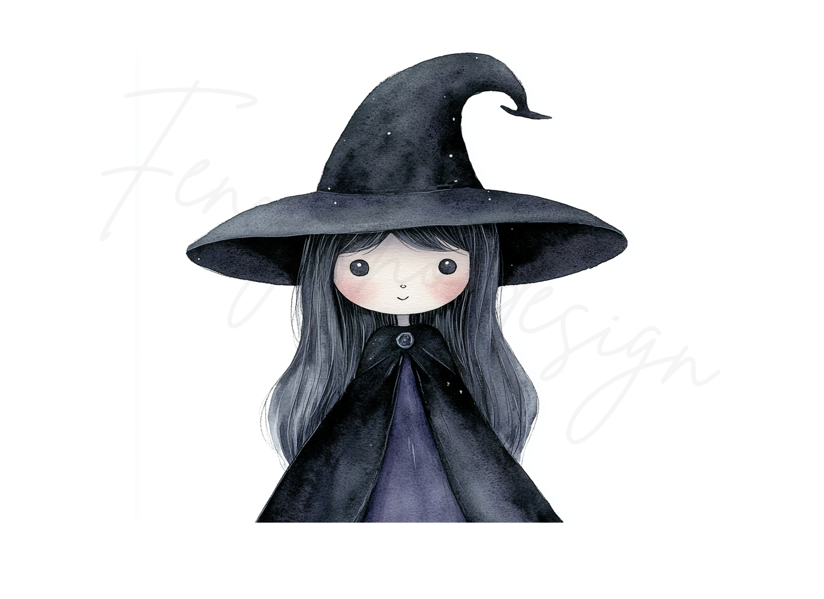 Cute Witches Clipart Bundle
