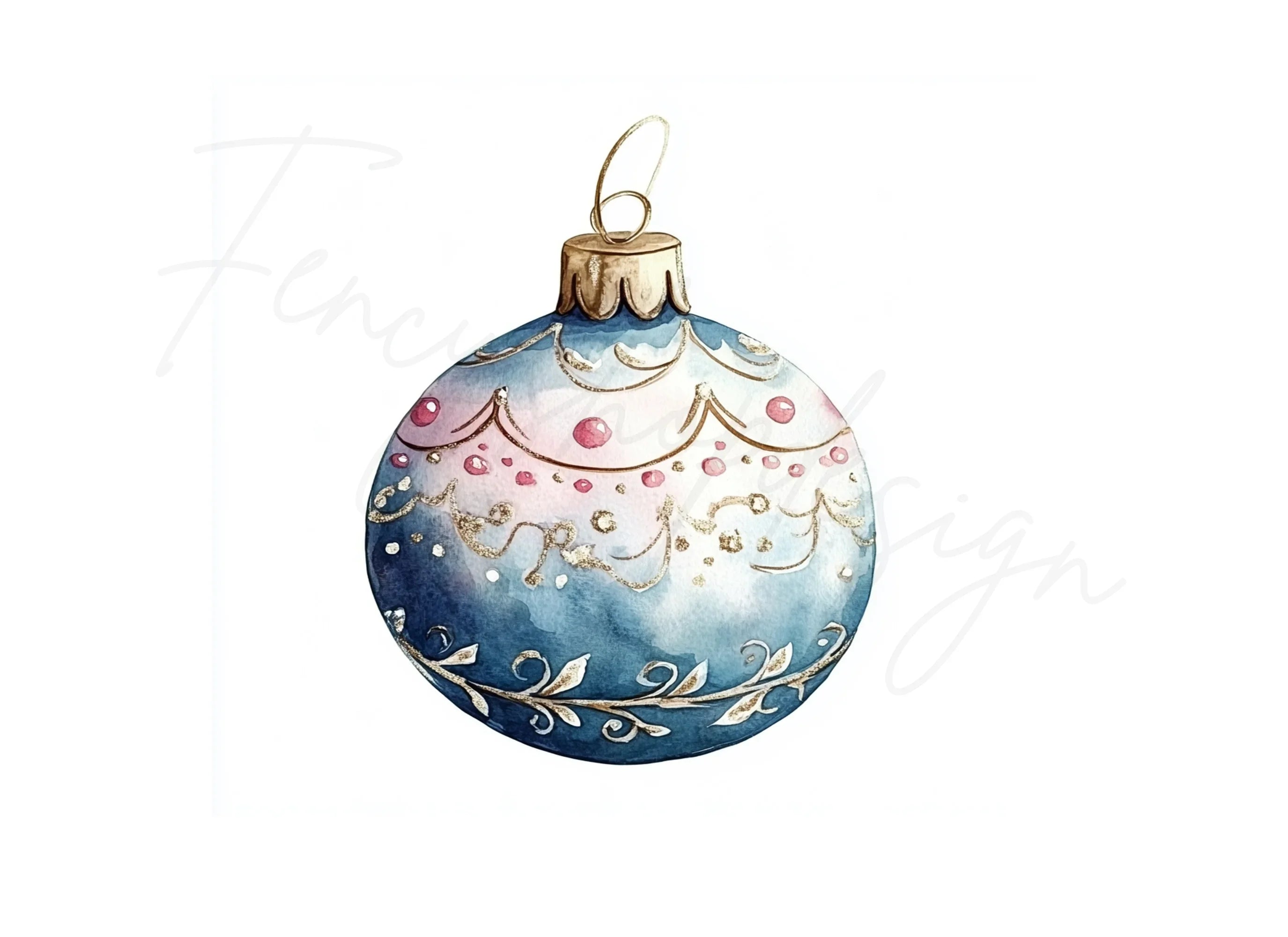 Christmas Ornaments Clipart Bundle