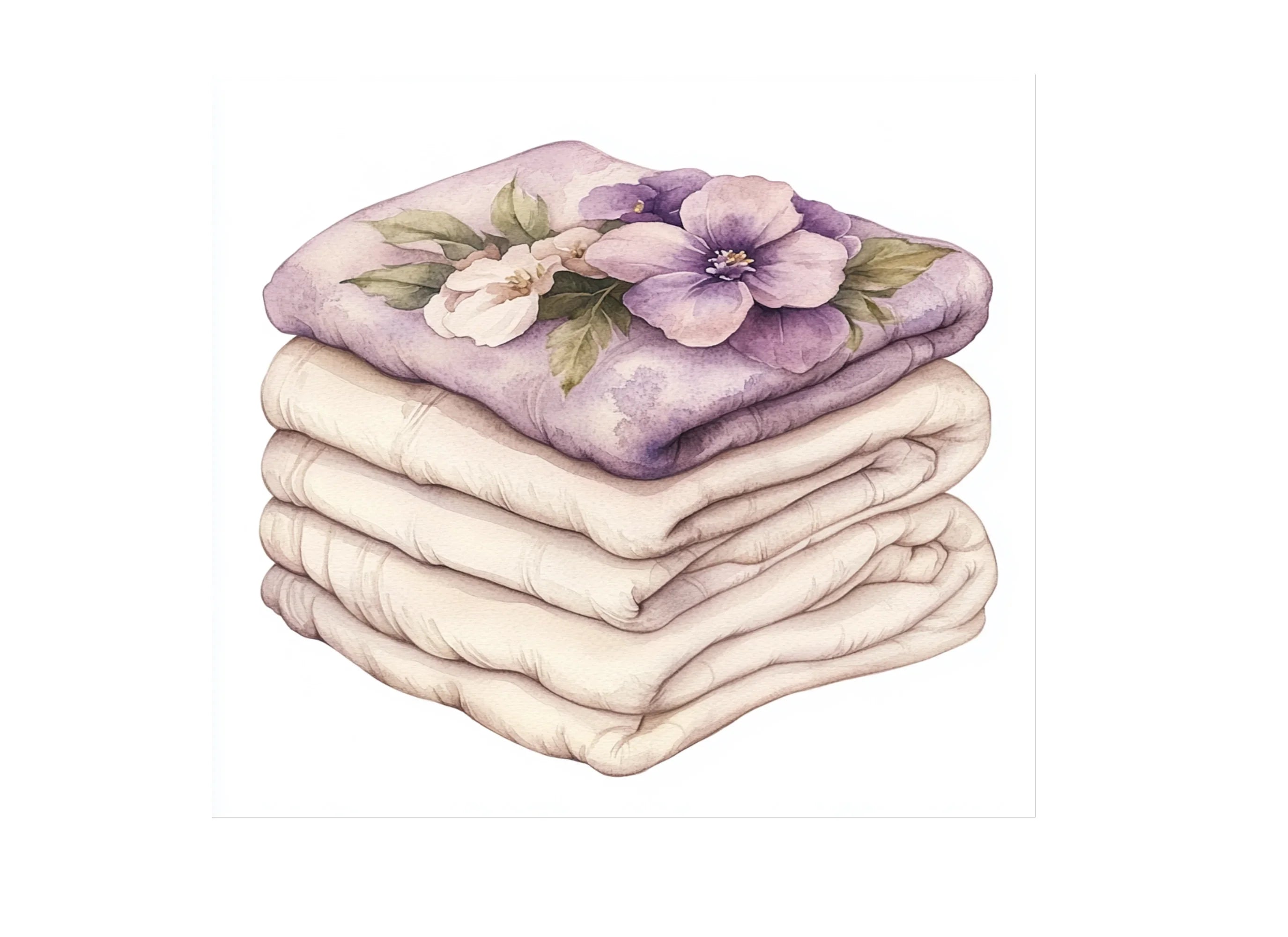 Floral Blanket Clipart Bundle