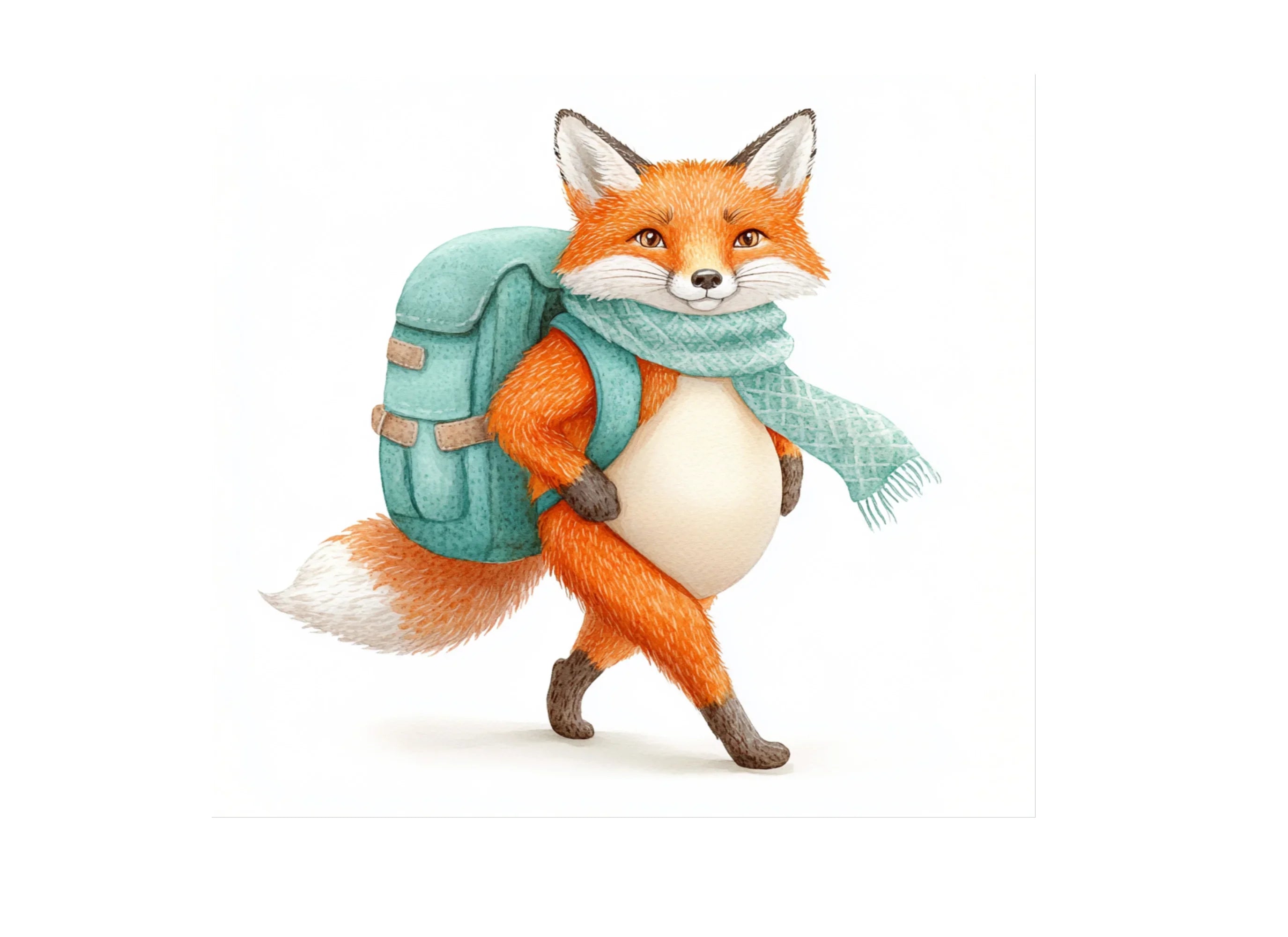 Cute Fox Adventurer Clipart Bundle
