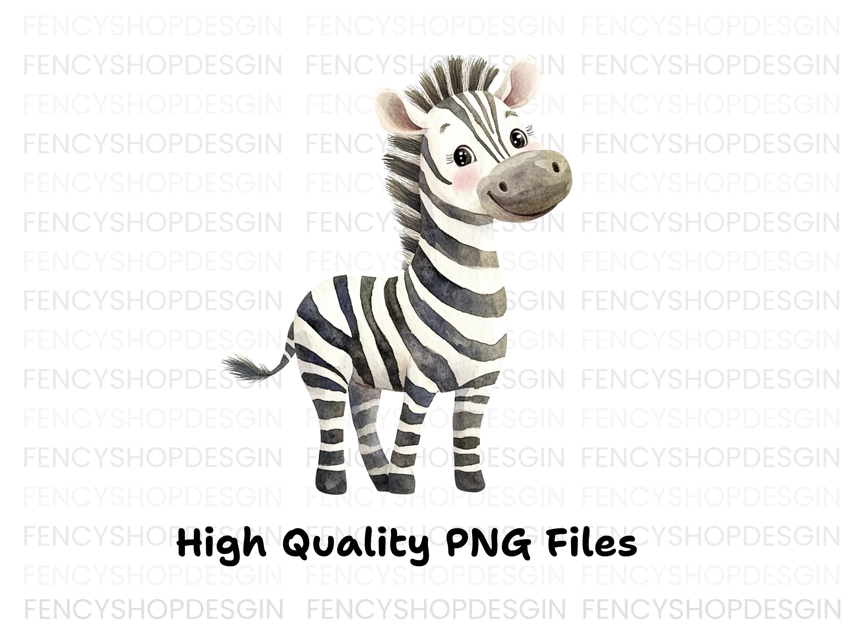 Playful Baby Zebra Clipart Bundle