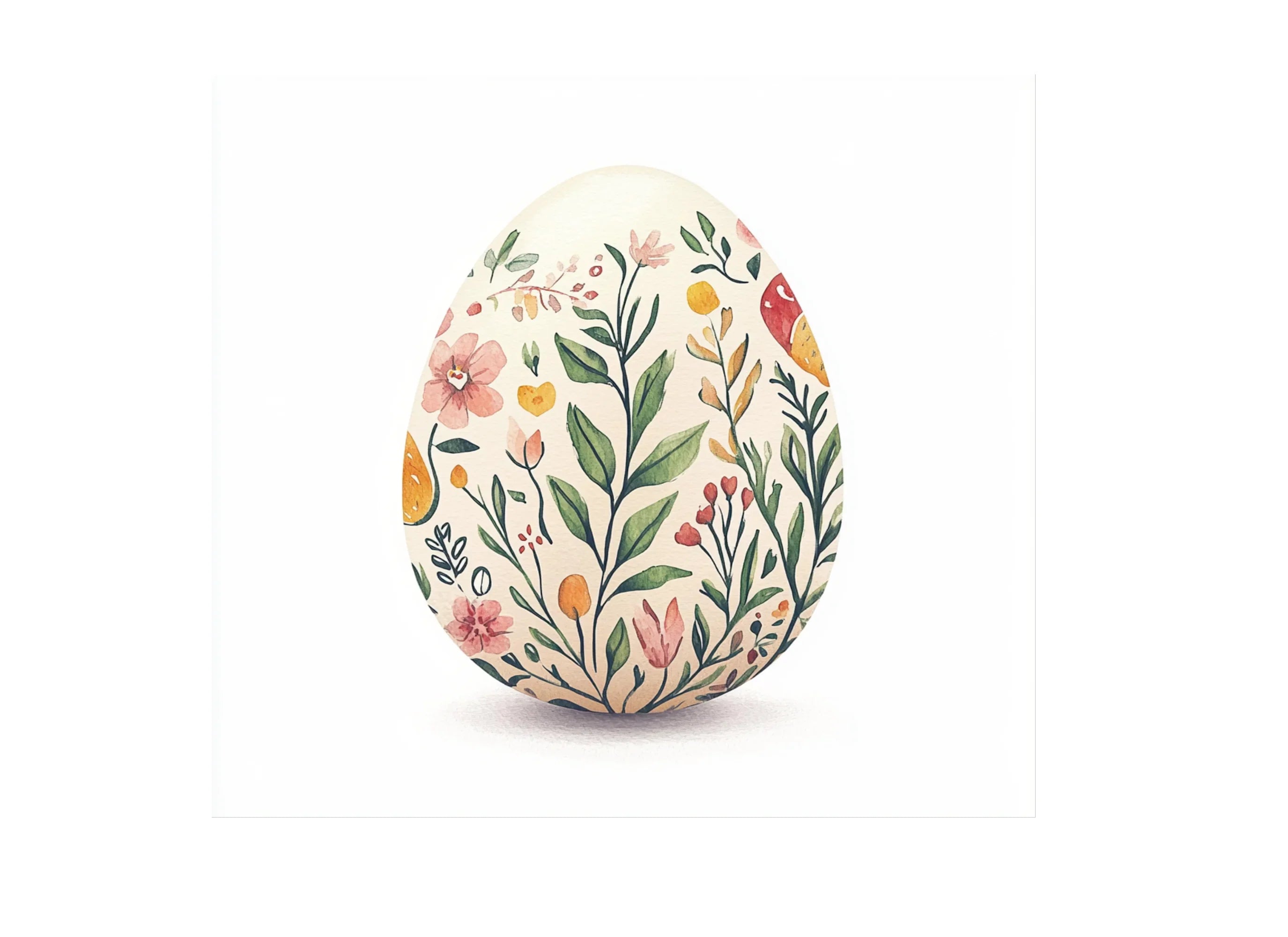 Floral Easter Eggs Clipart Bundle