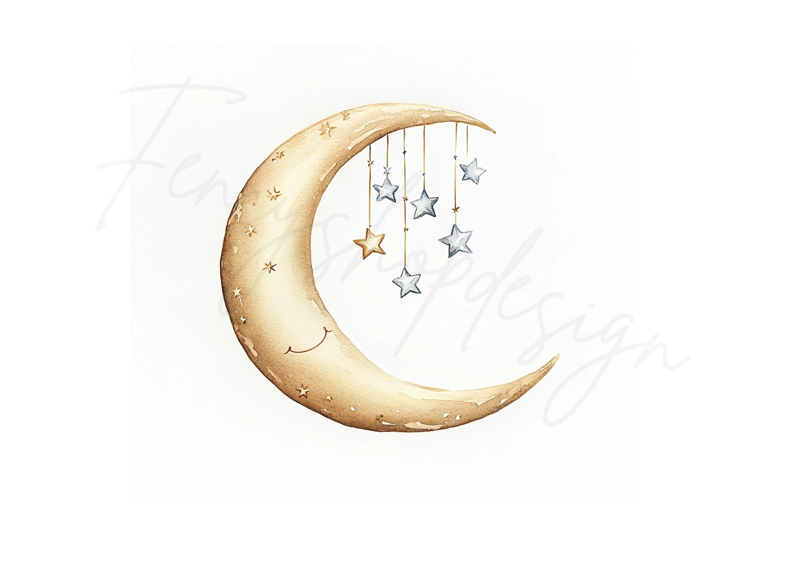 Moon and Stars Clipart Bundle