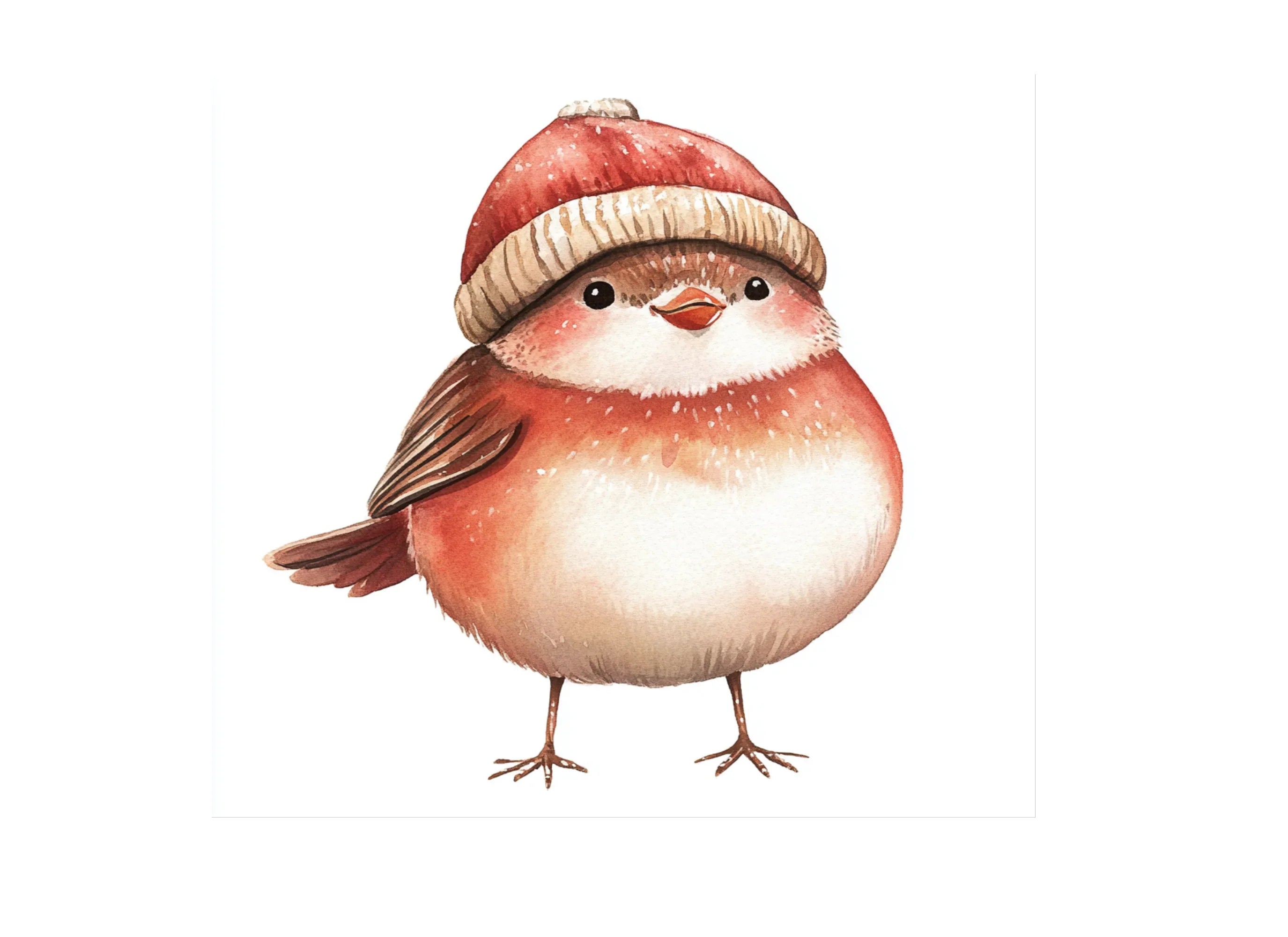 Cute Winter Birds Clipart Bundle