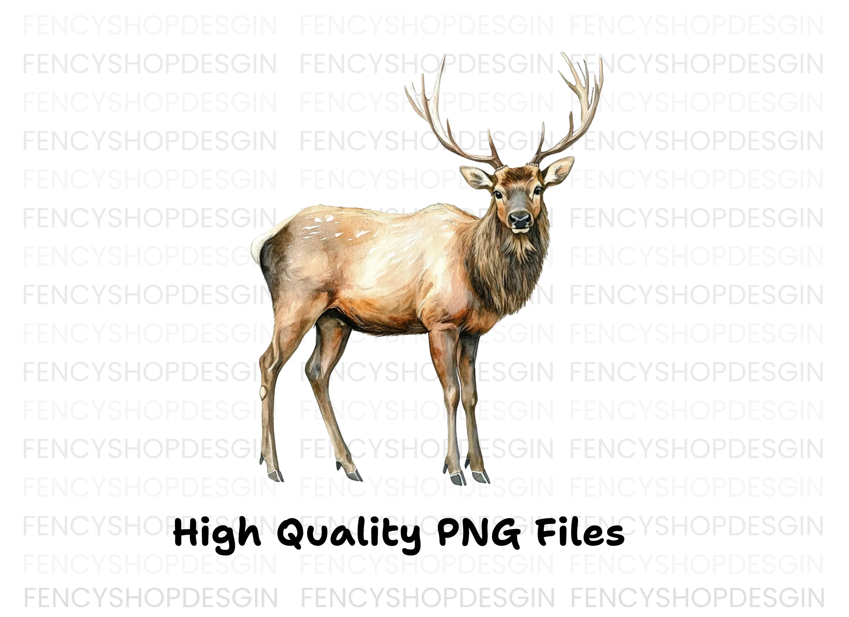 Majestic Elk Clipart Bundle