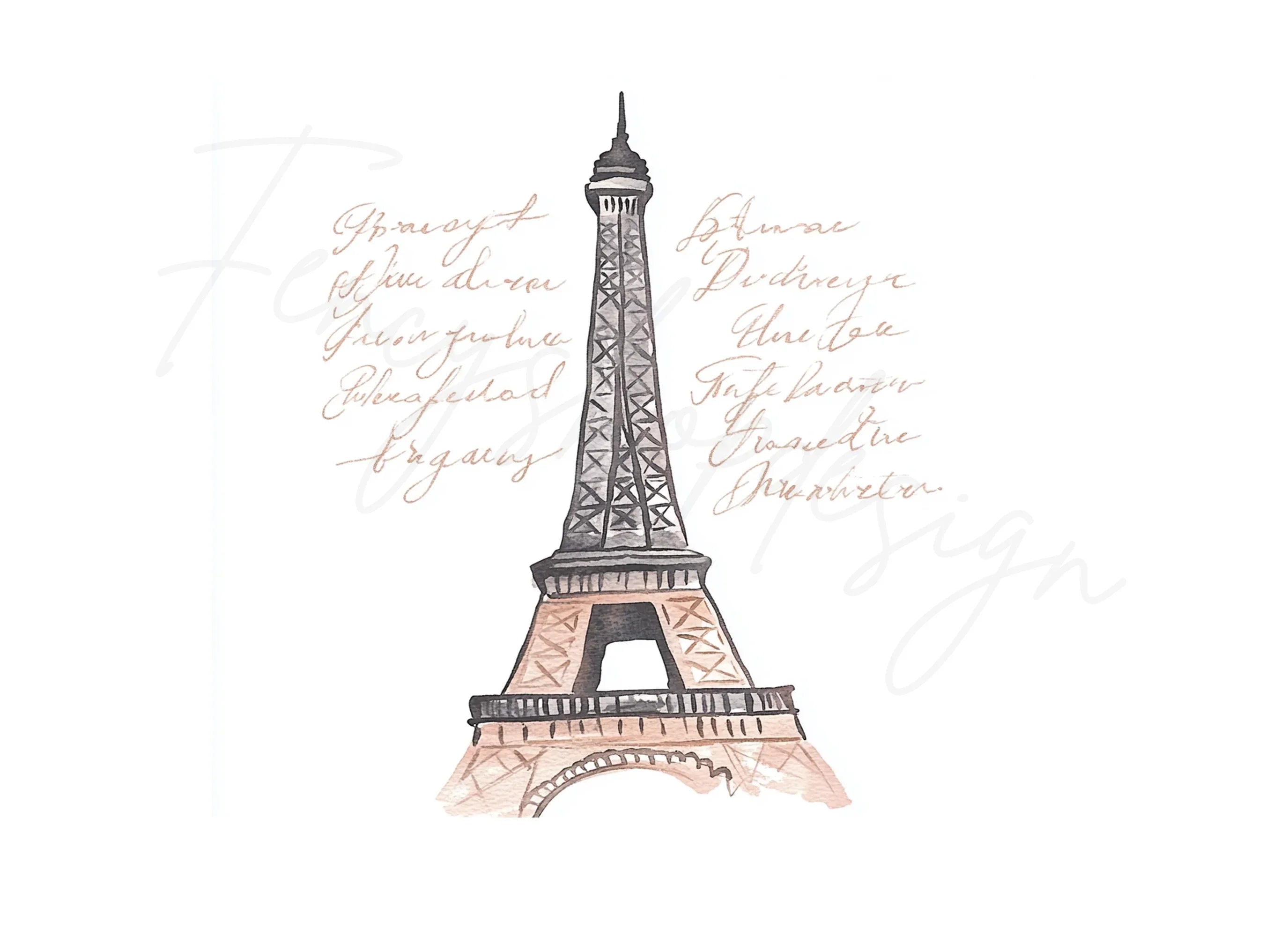Eiffel Tower Clipart Bundle