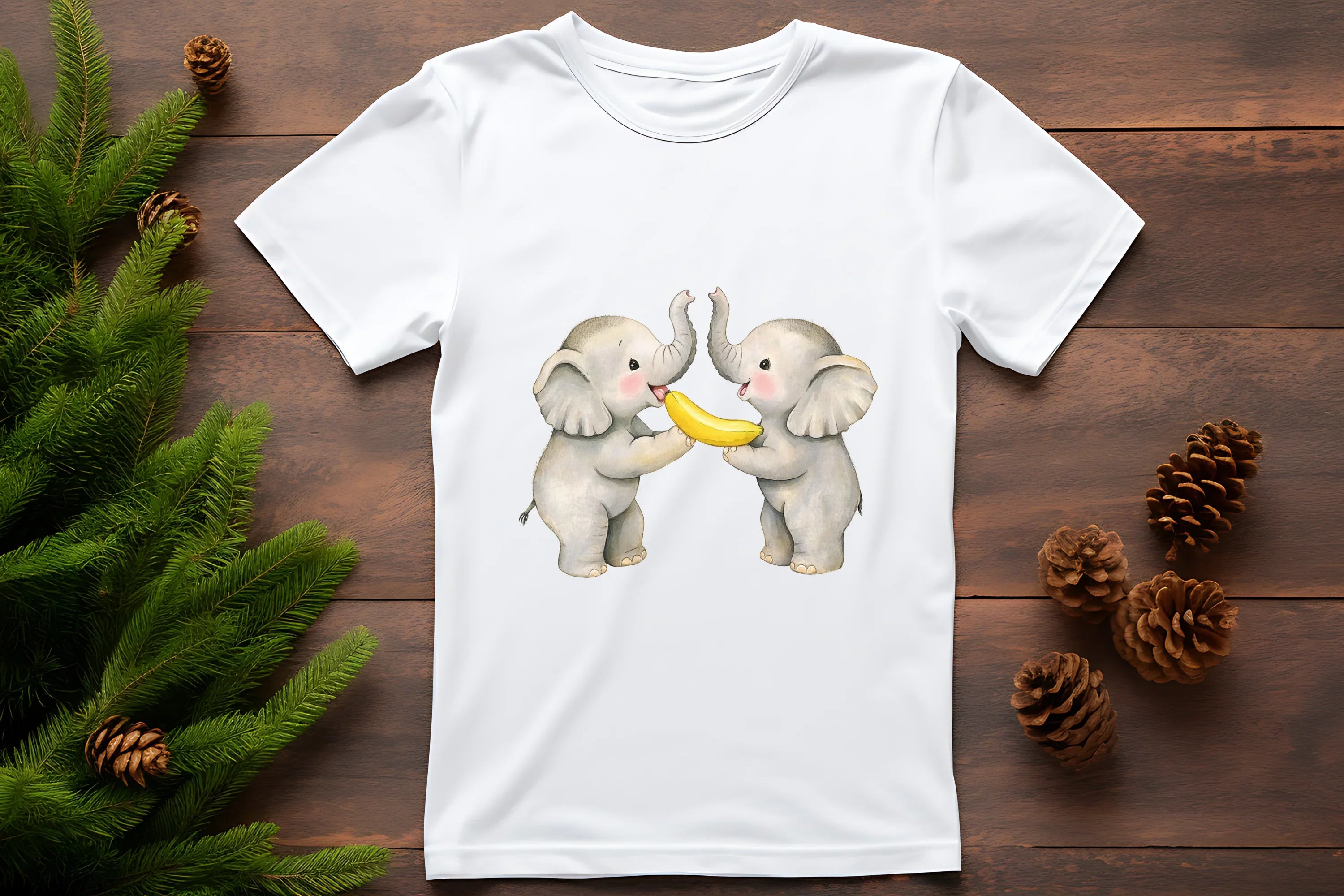 Cute Baby Elephant Clipart Bundle