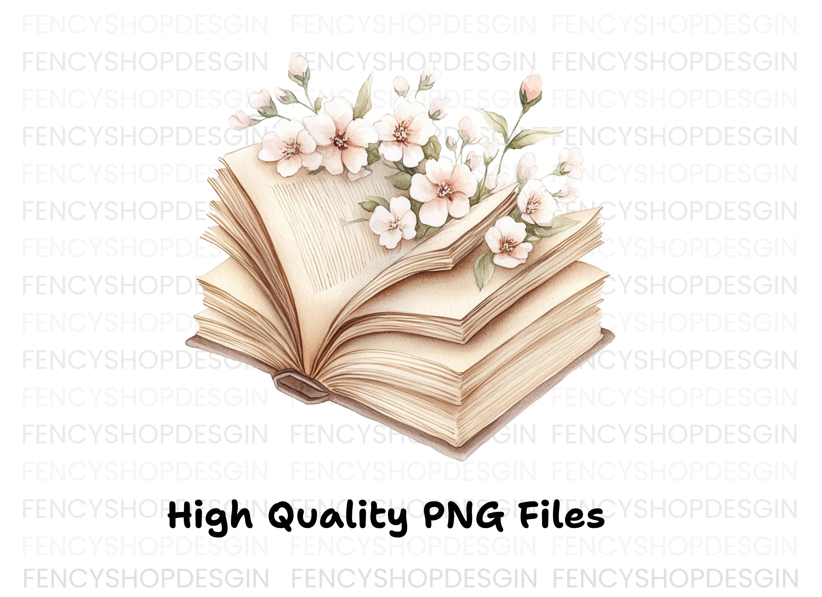 Blossom Book Clipart Bundle