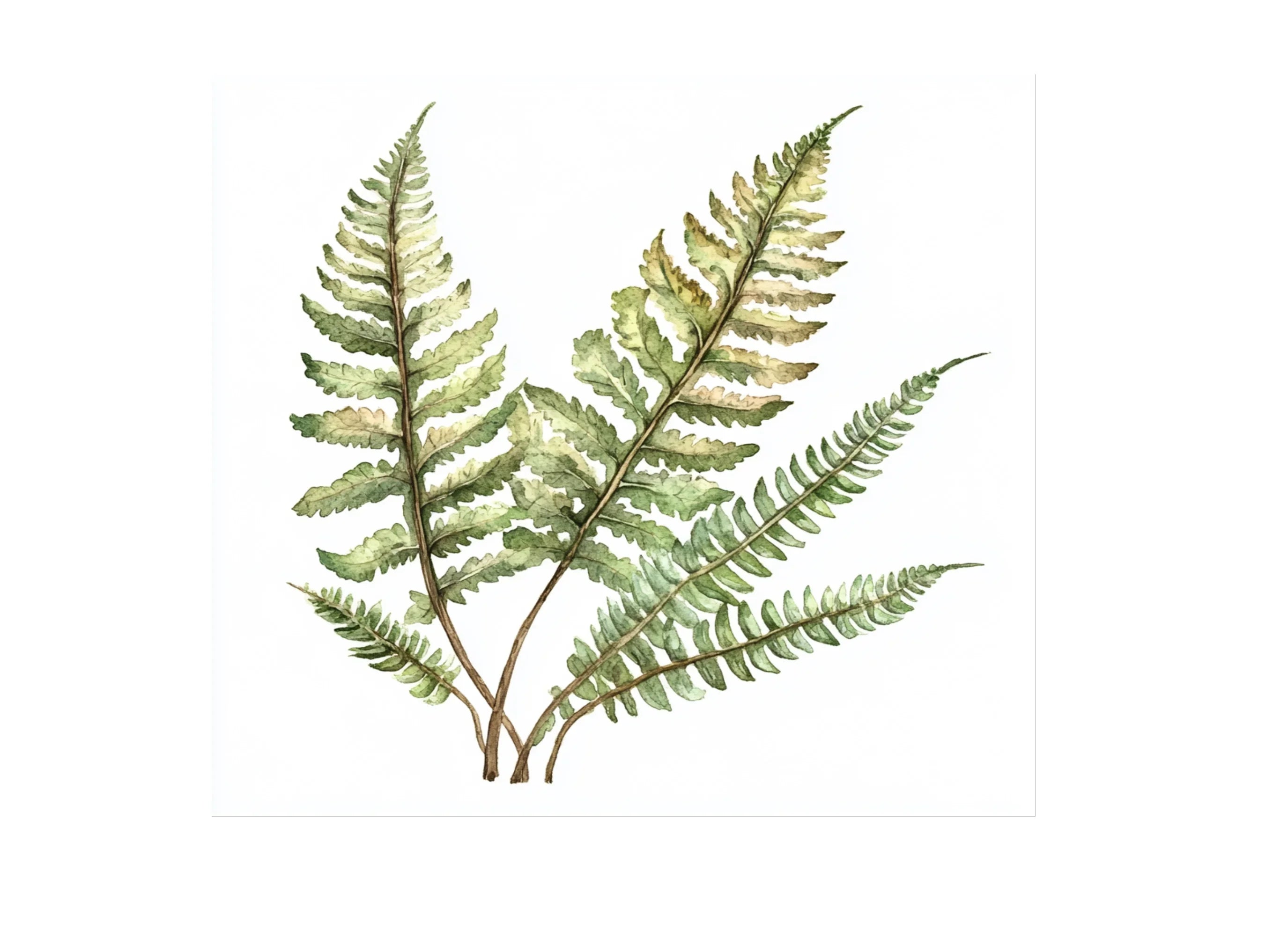 Autumnal Fern Clipart Bundle