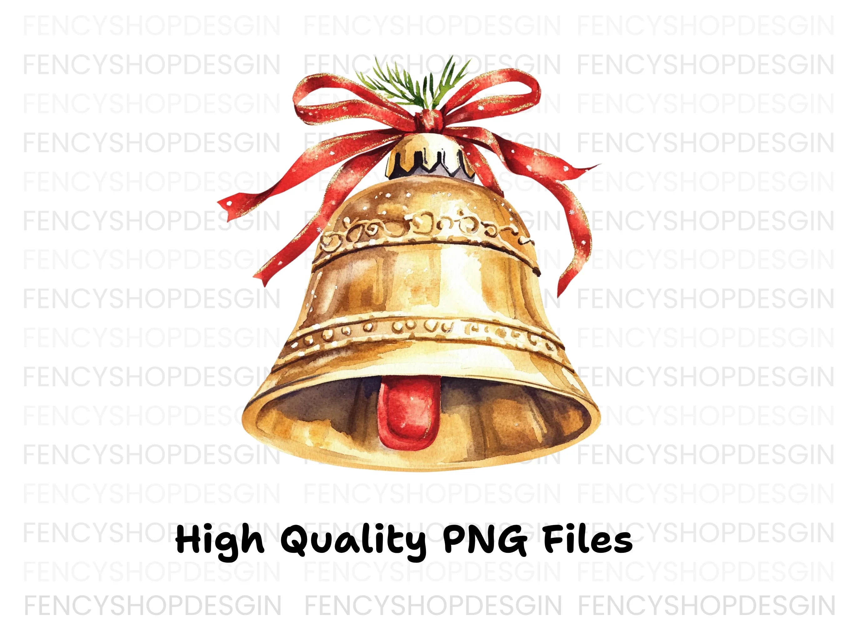 Christmas Bell Clipart Bundle