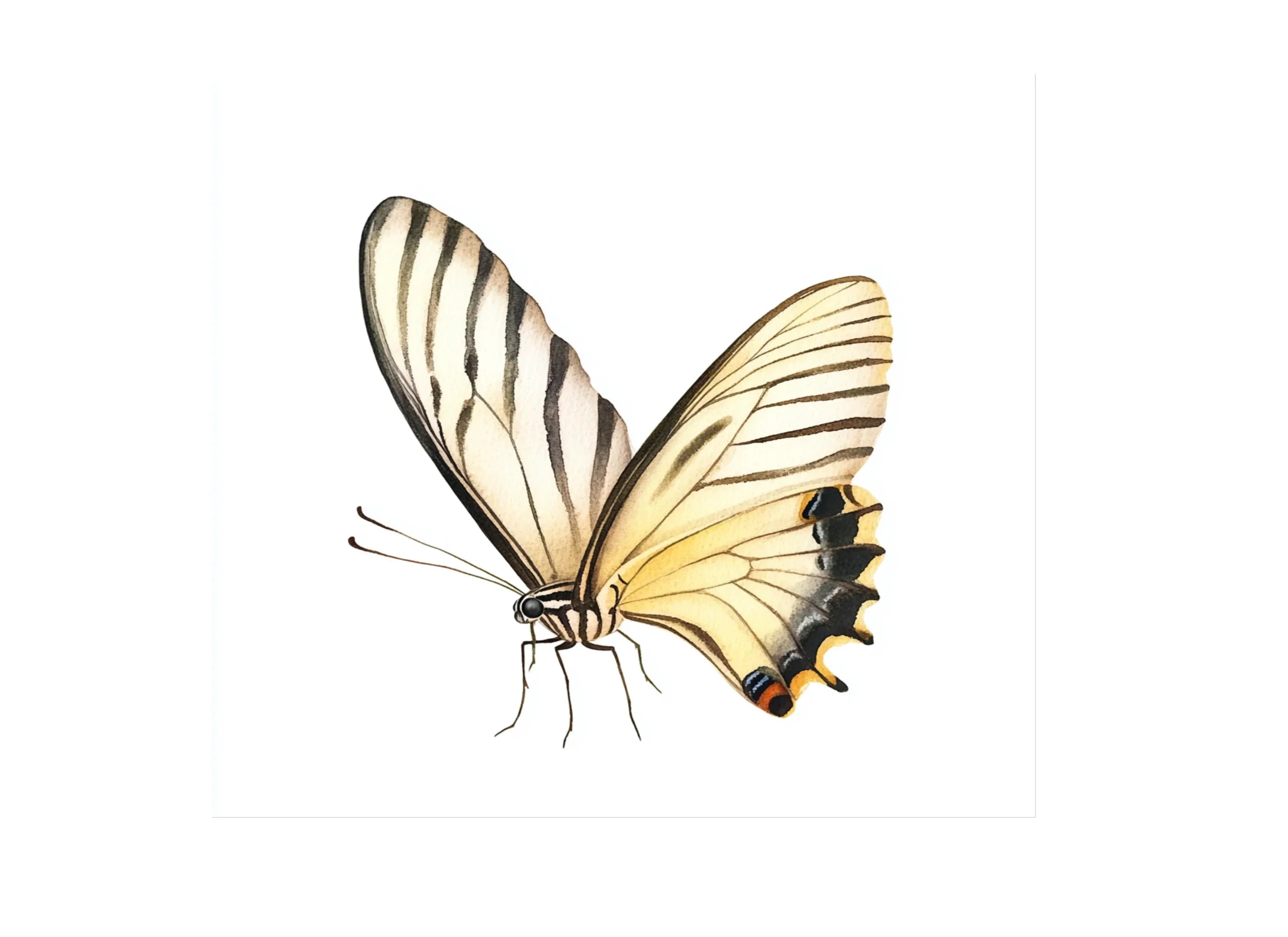 Elegant Butterfly Side View Clipart Bundle