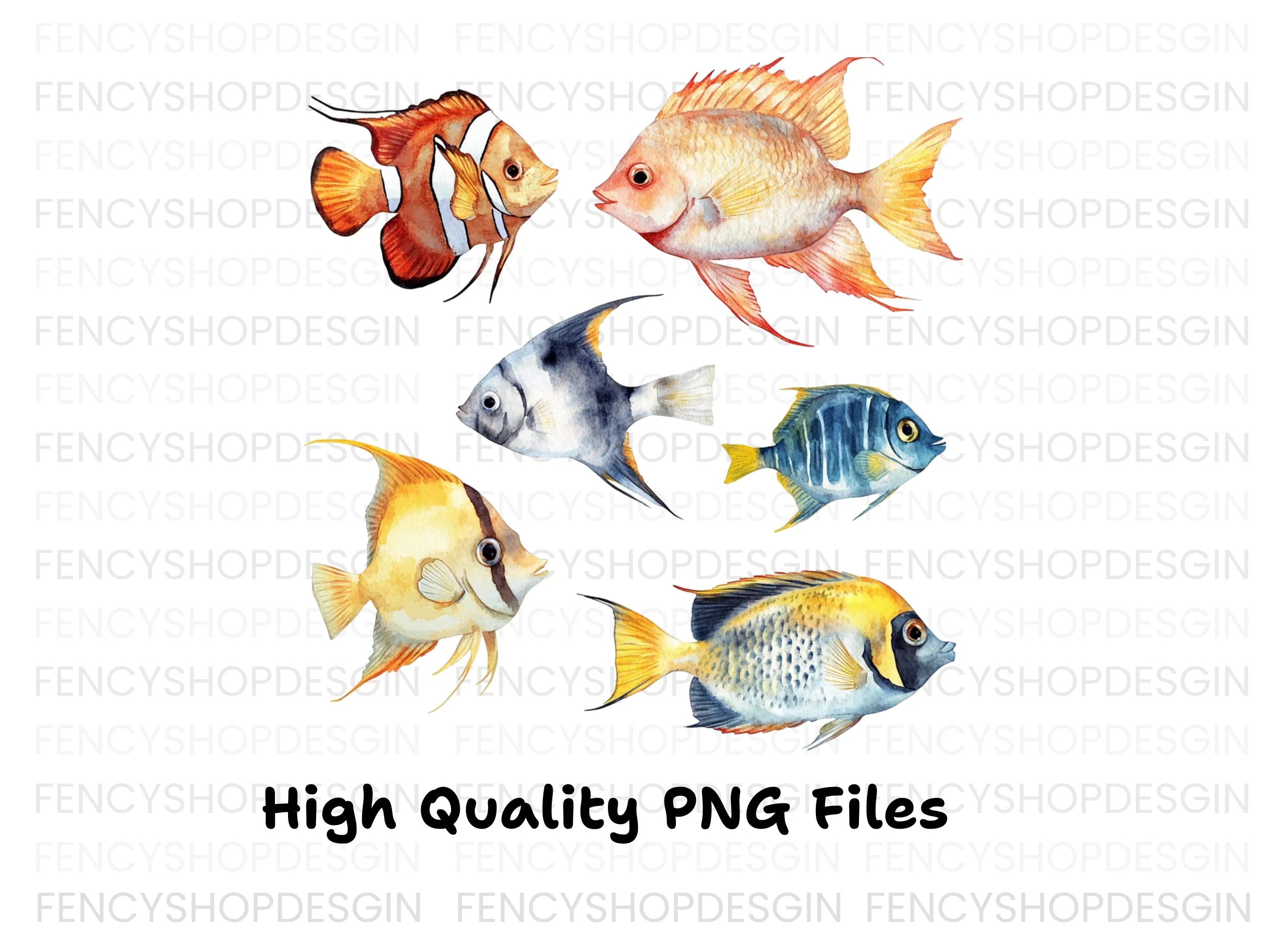 Exotic Fish Clipart Bundle