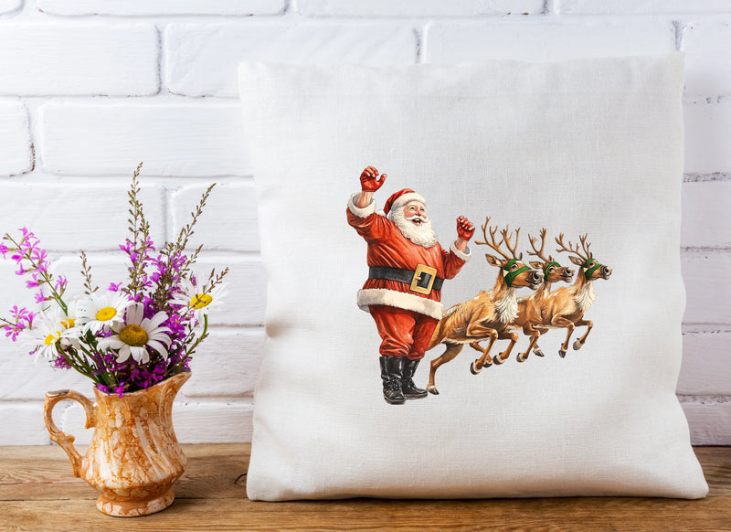 Santa and Reindeer Clipart Bundle - CraftNest - Digital Crafting and Art