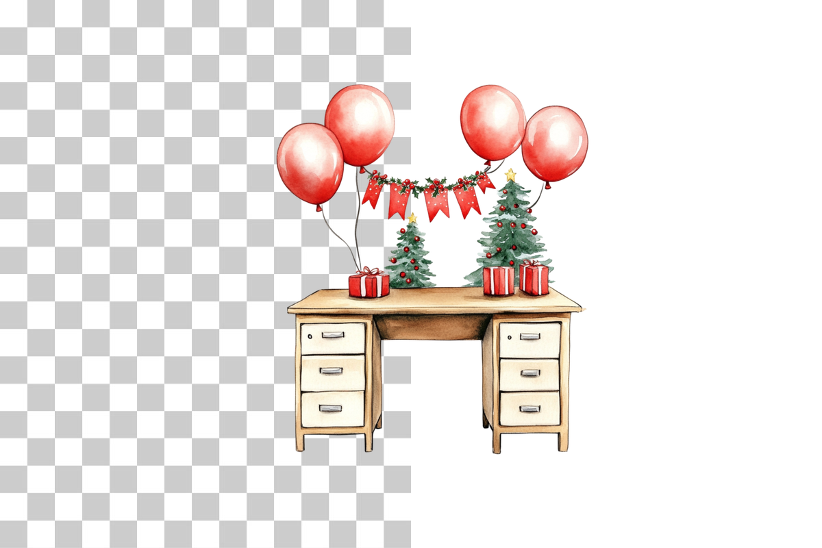 Holiday Desk Clipart Bundle