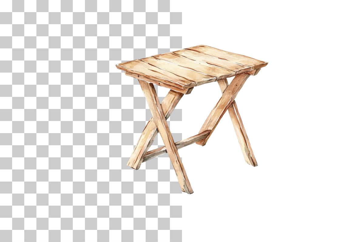 Rustic Cottage Dining Table Clipart Bundle