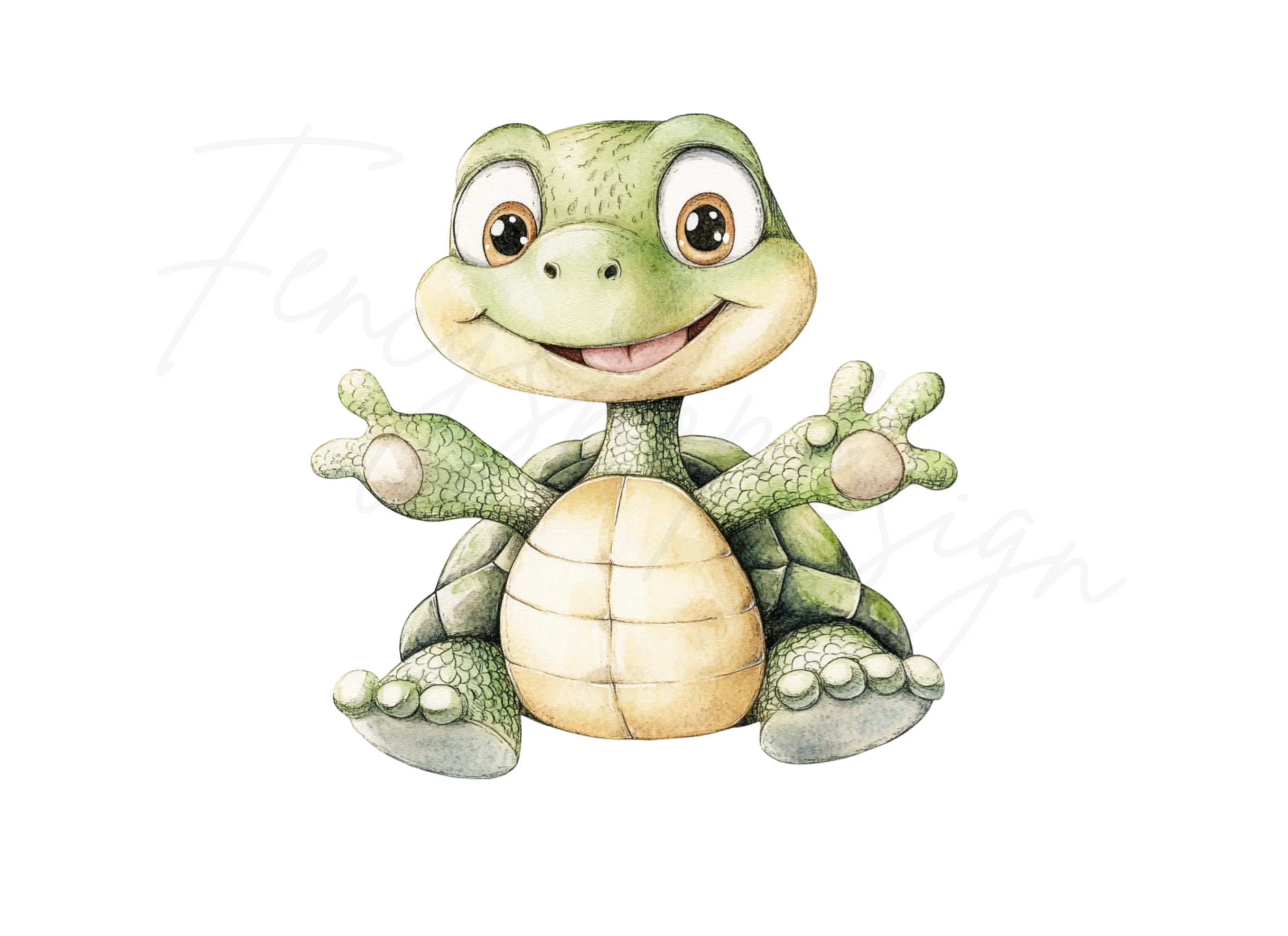 Charming Baby Turtle Clipart Bundle