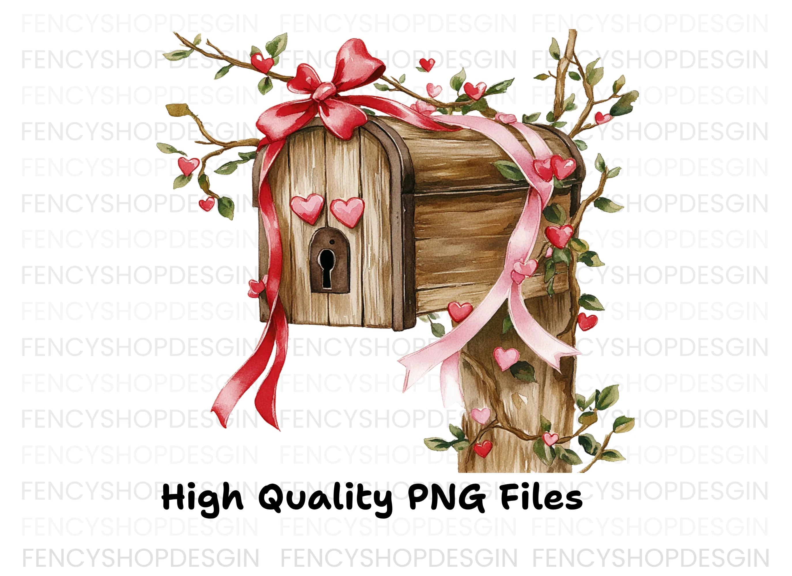 Valentine's Day Mailbox Clipart Bundle
