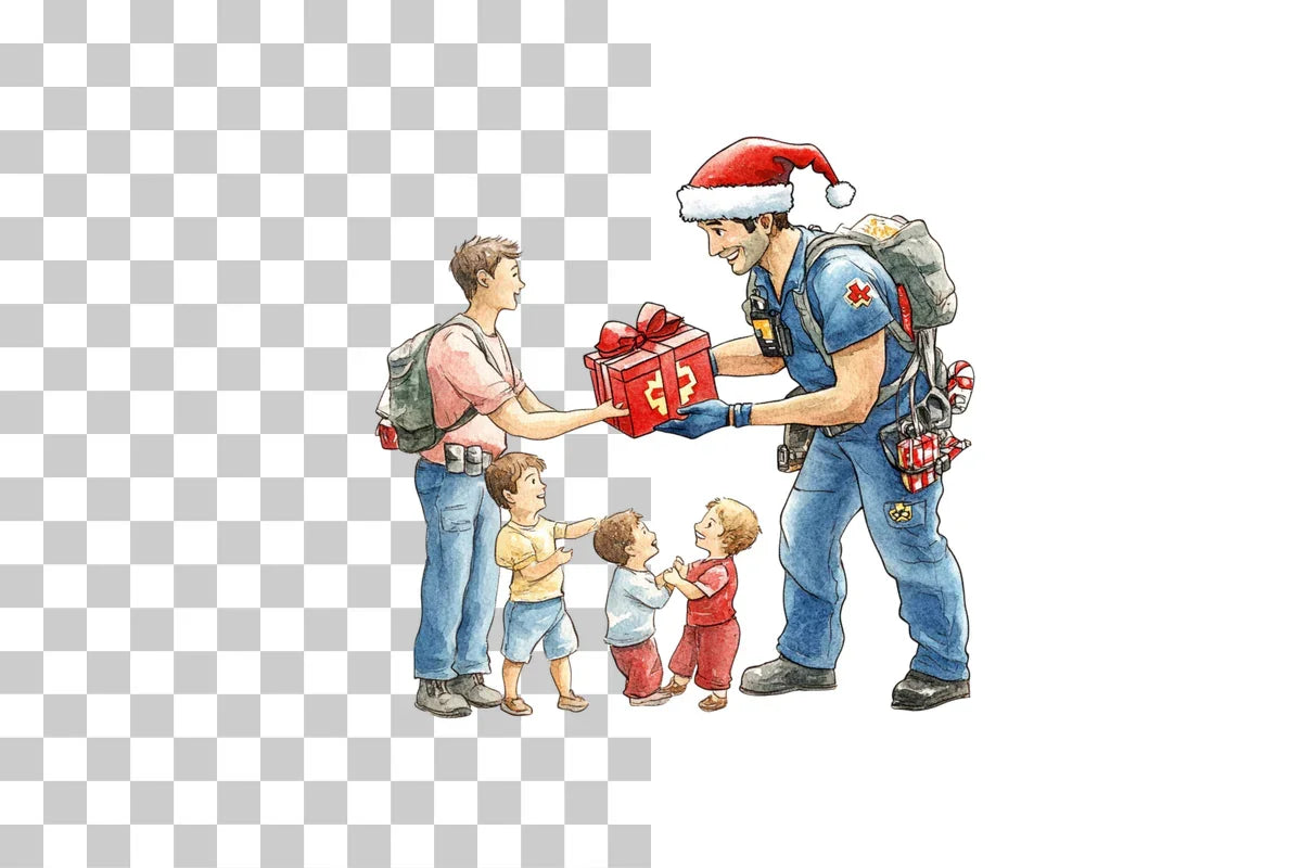 Festive Heroes Holiday Giving Clipart Bundle - CraftNest - Digital Crafting and Art