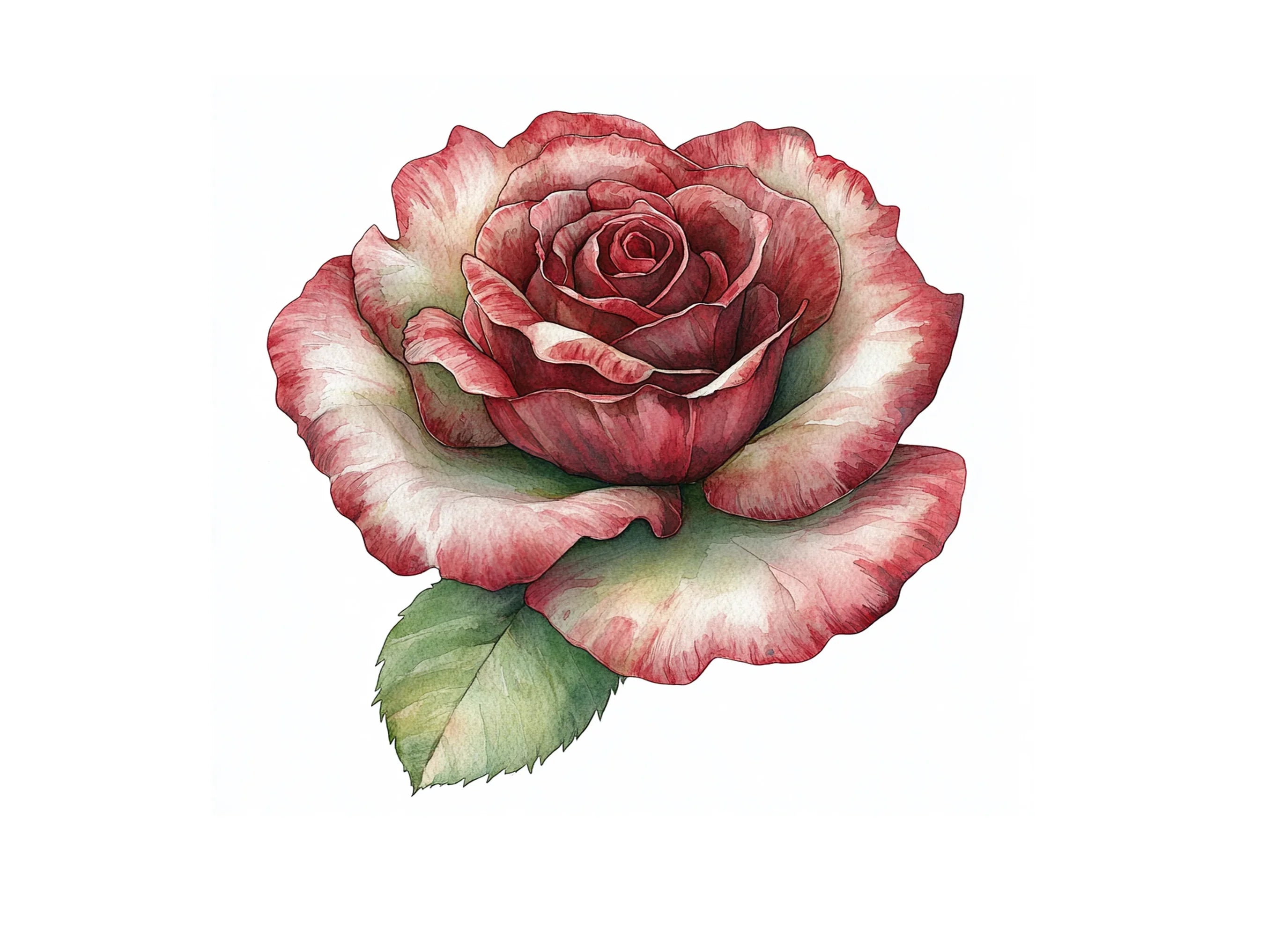 Rich Red Rose Clipart Bundle