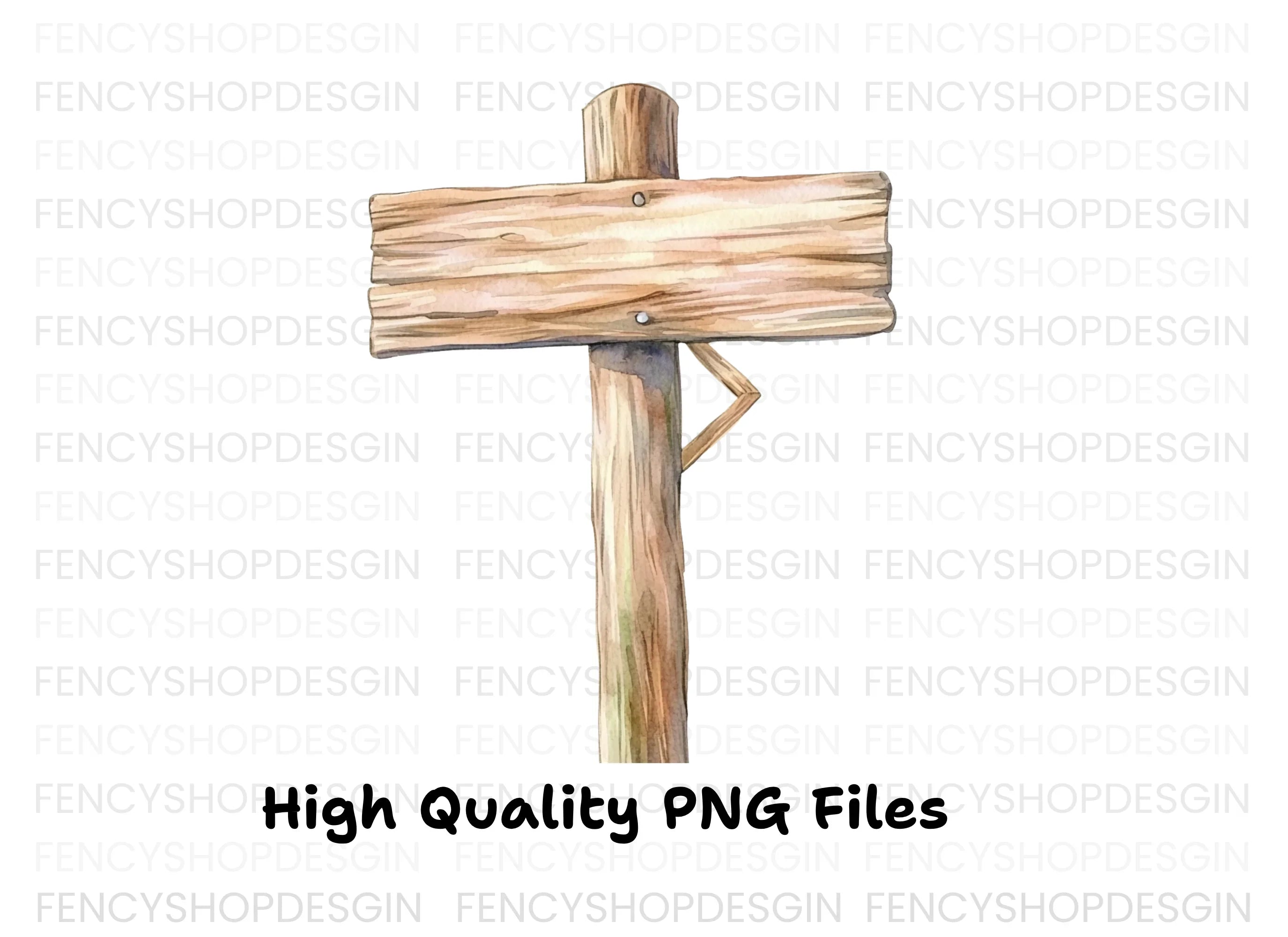 Wooden Signpost Clipart Bundle