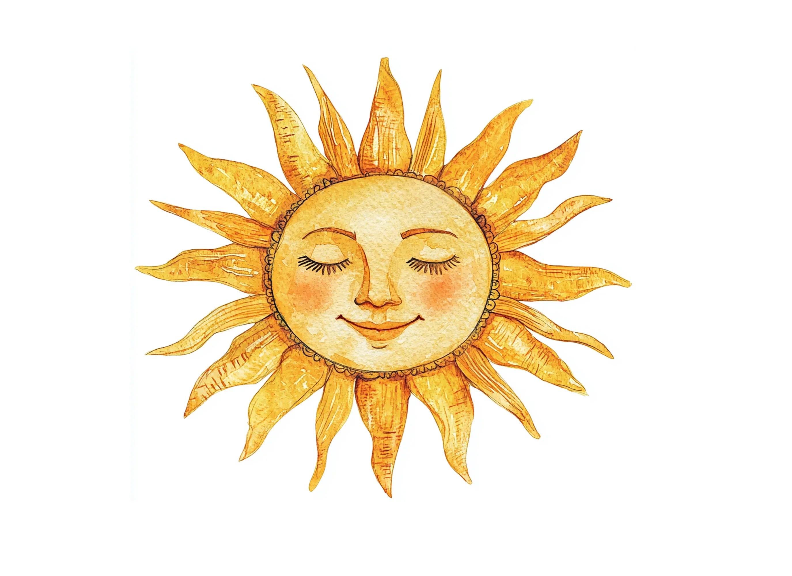 Sun Faces Clipart Bundle