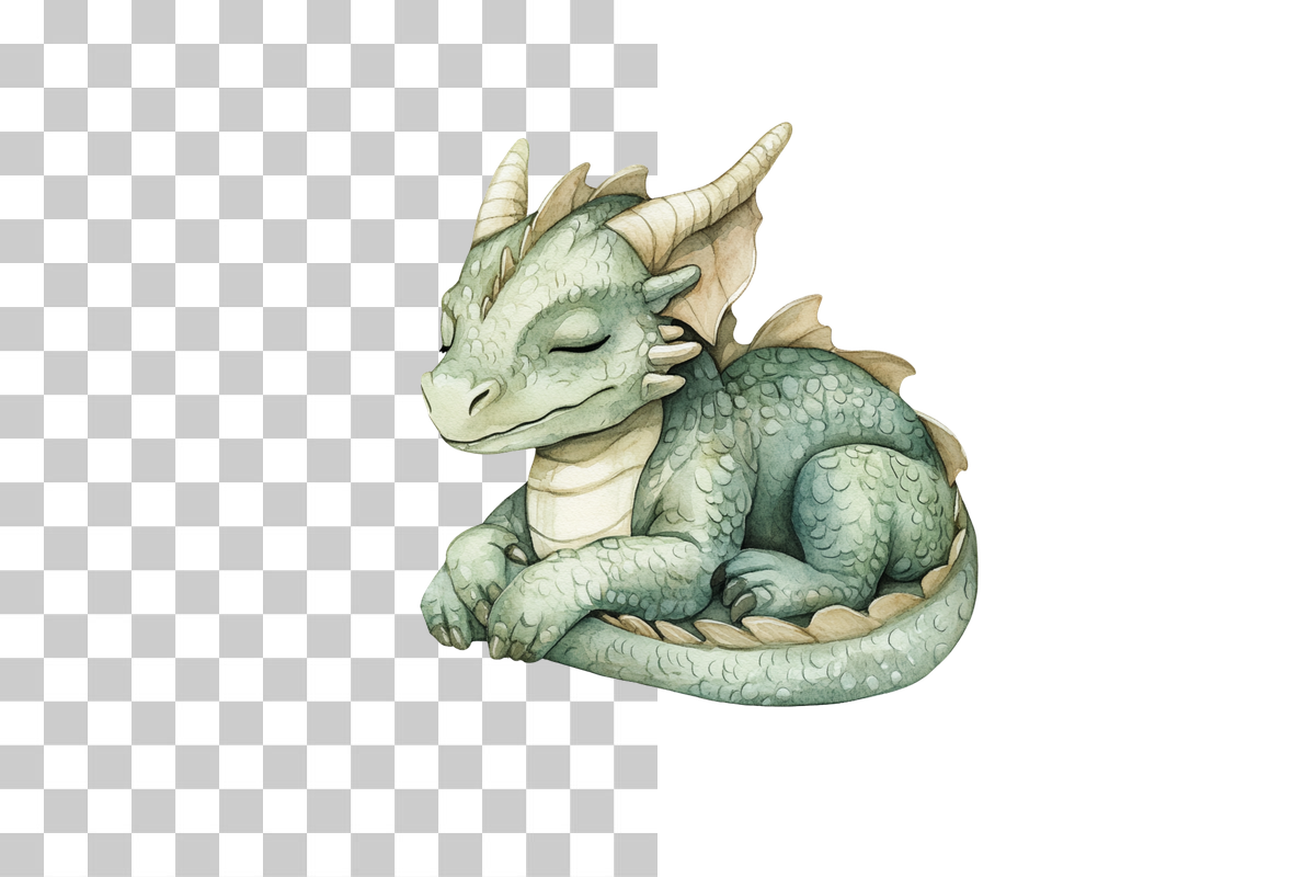 Medieval Fantasy Dragon Clipart Bundle