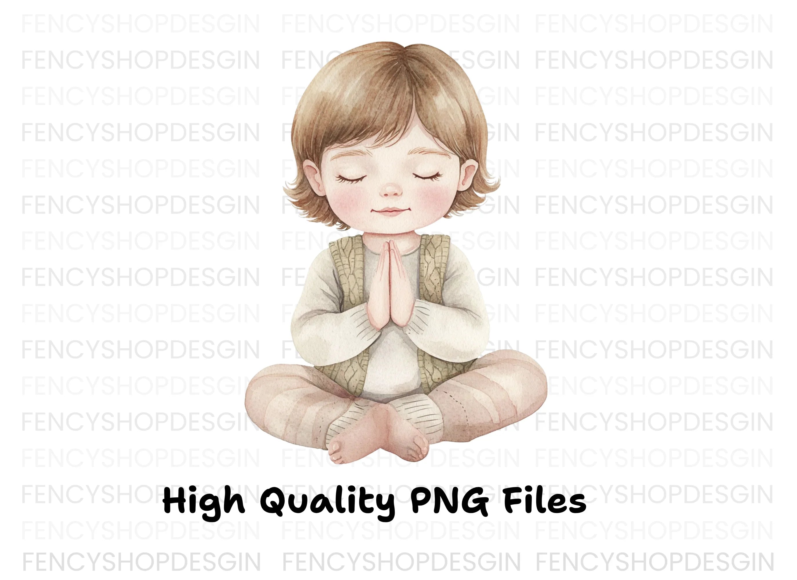 Kids Yoga and Meditation Clipart Bundle