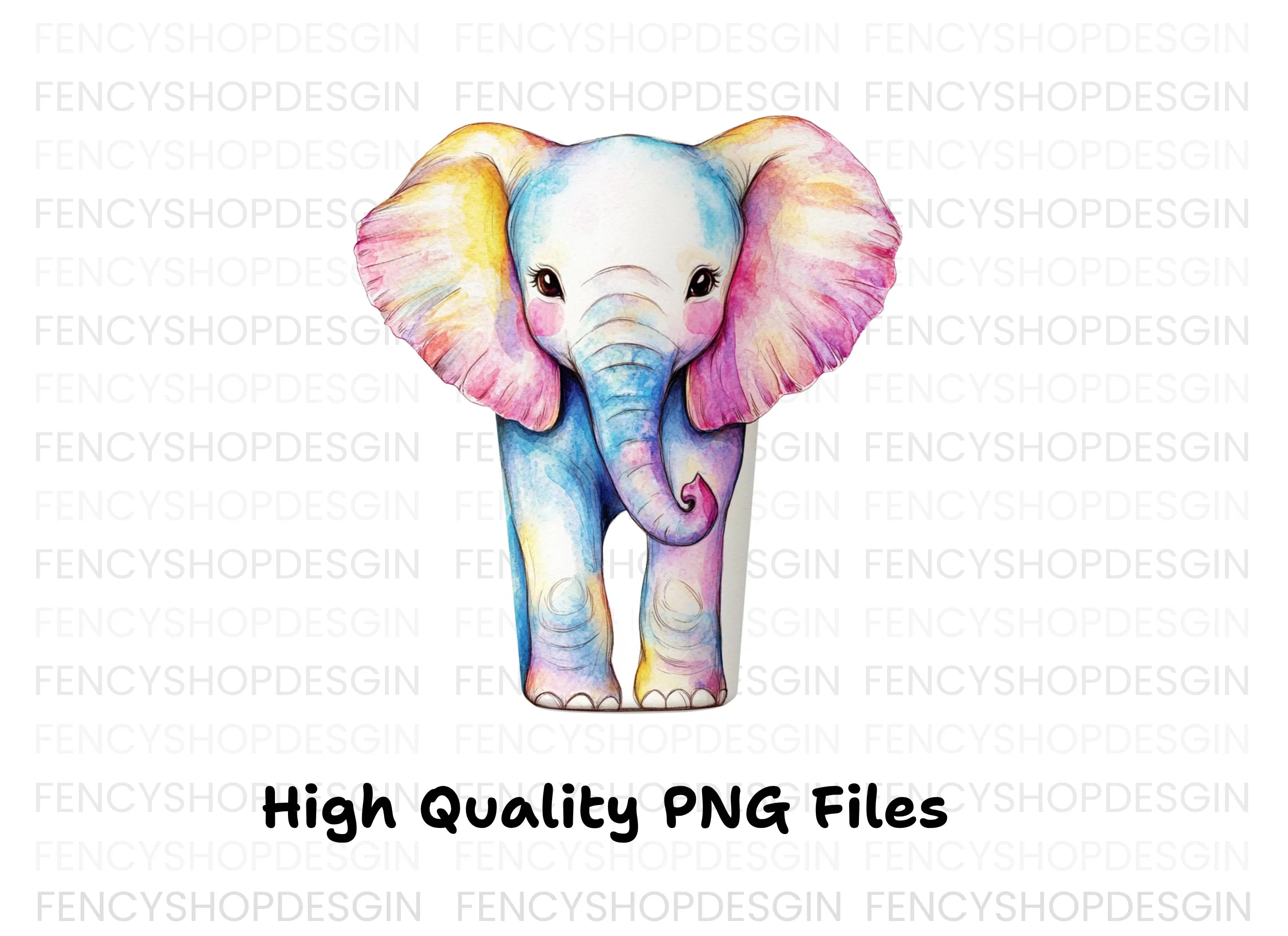 Baby Elephant Clipart Bundle