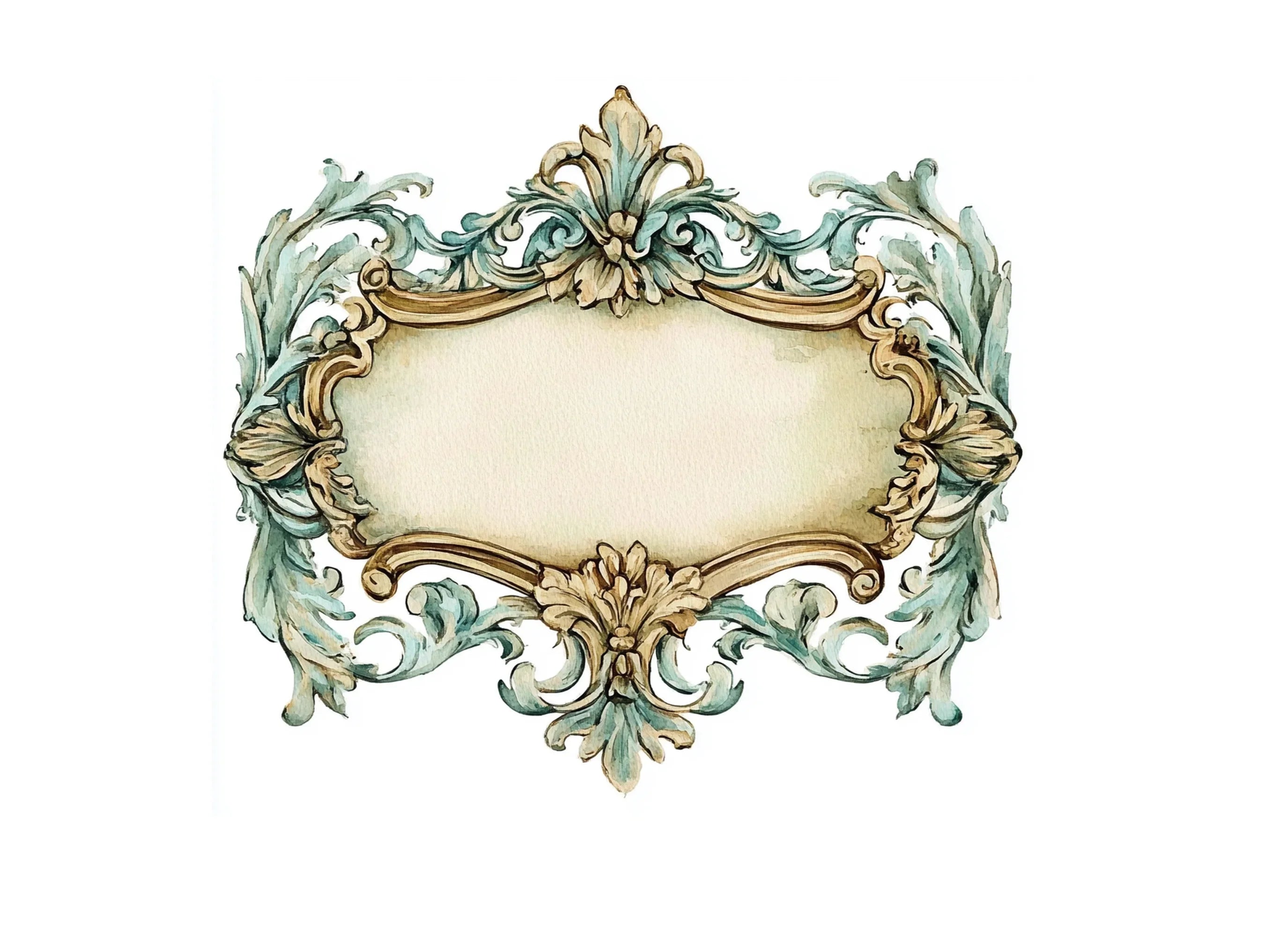 Elegant Vintage Frames Clipart Bundle