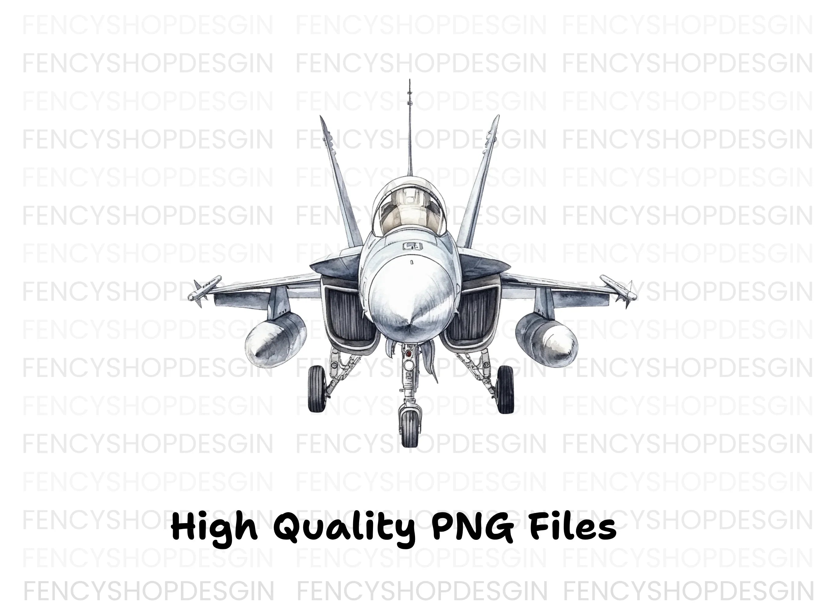 Military Fighter Jets Clipart Bundle