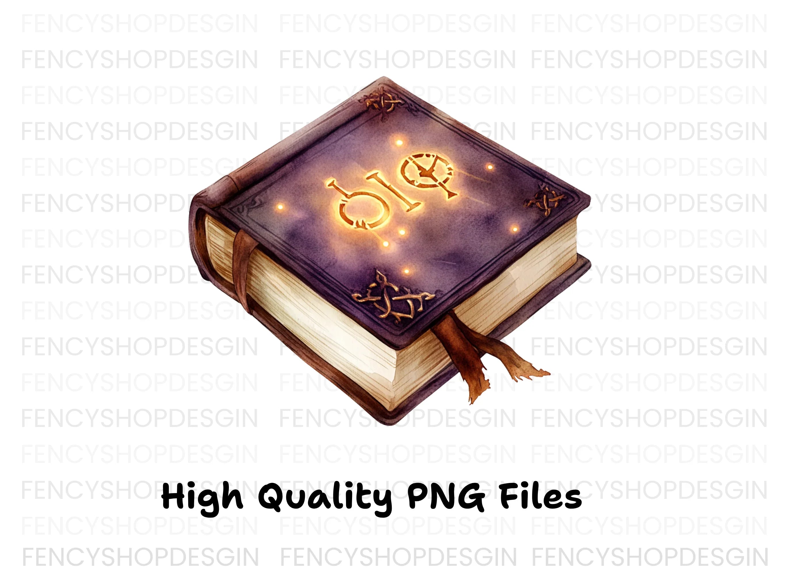Mystical Spell Books Clipart Bundle