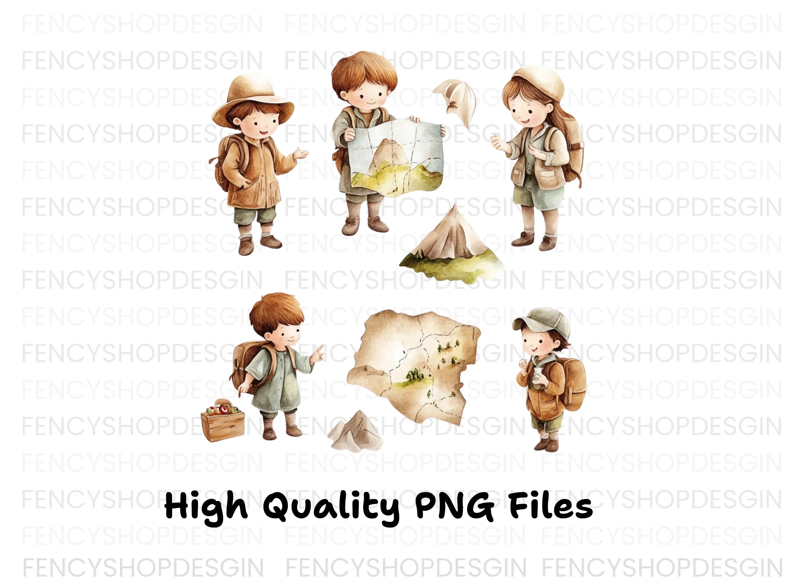 Kids Adventure Clipart Bundle