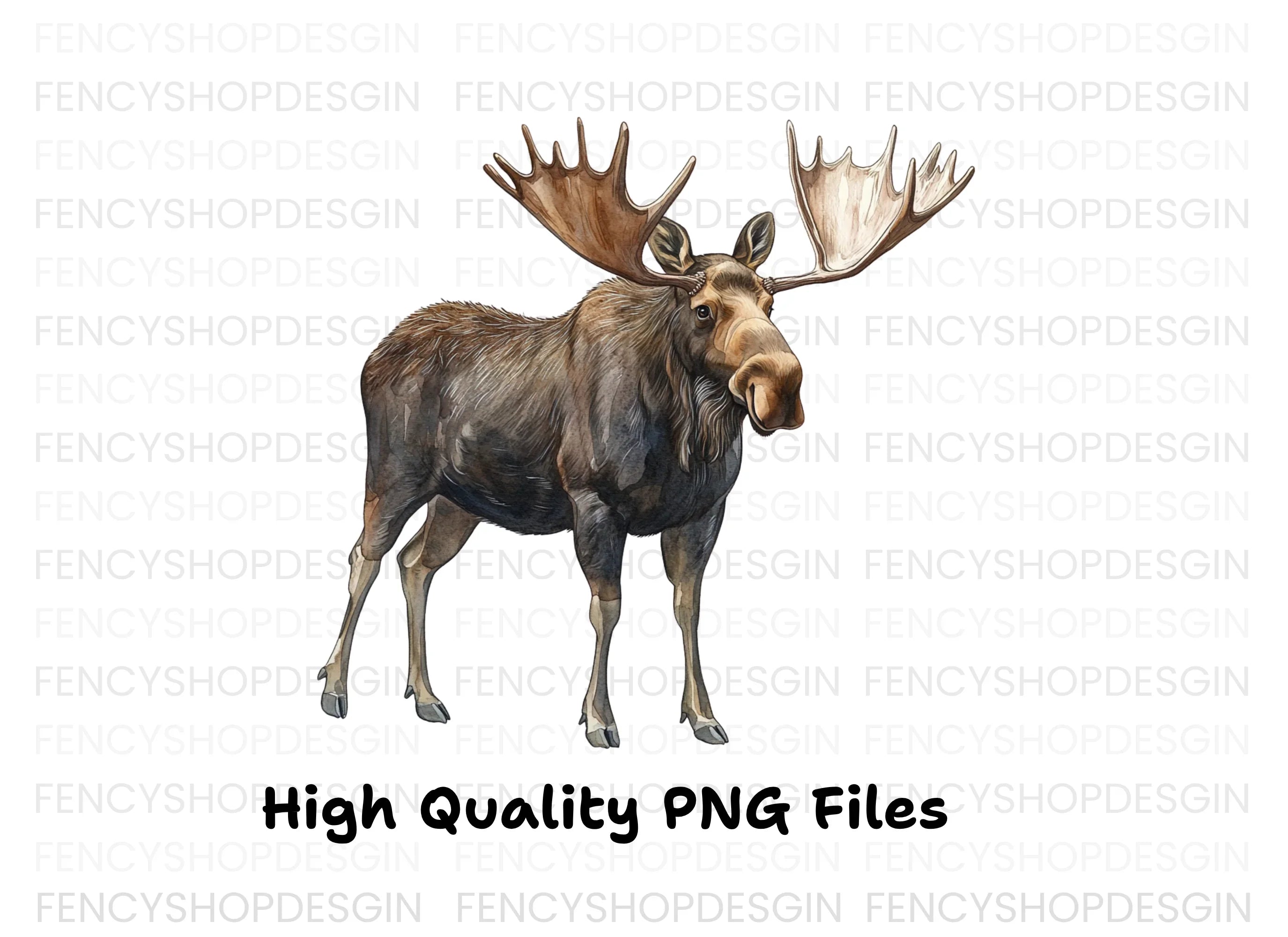 Majestic Moose Clipart Bundle