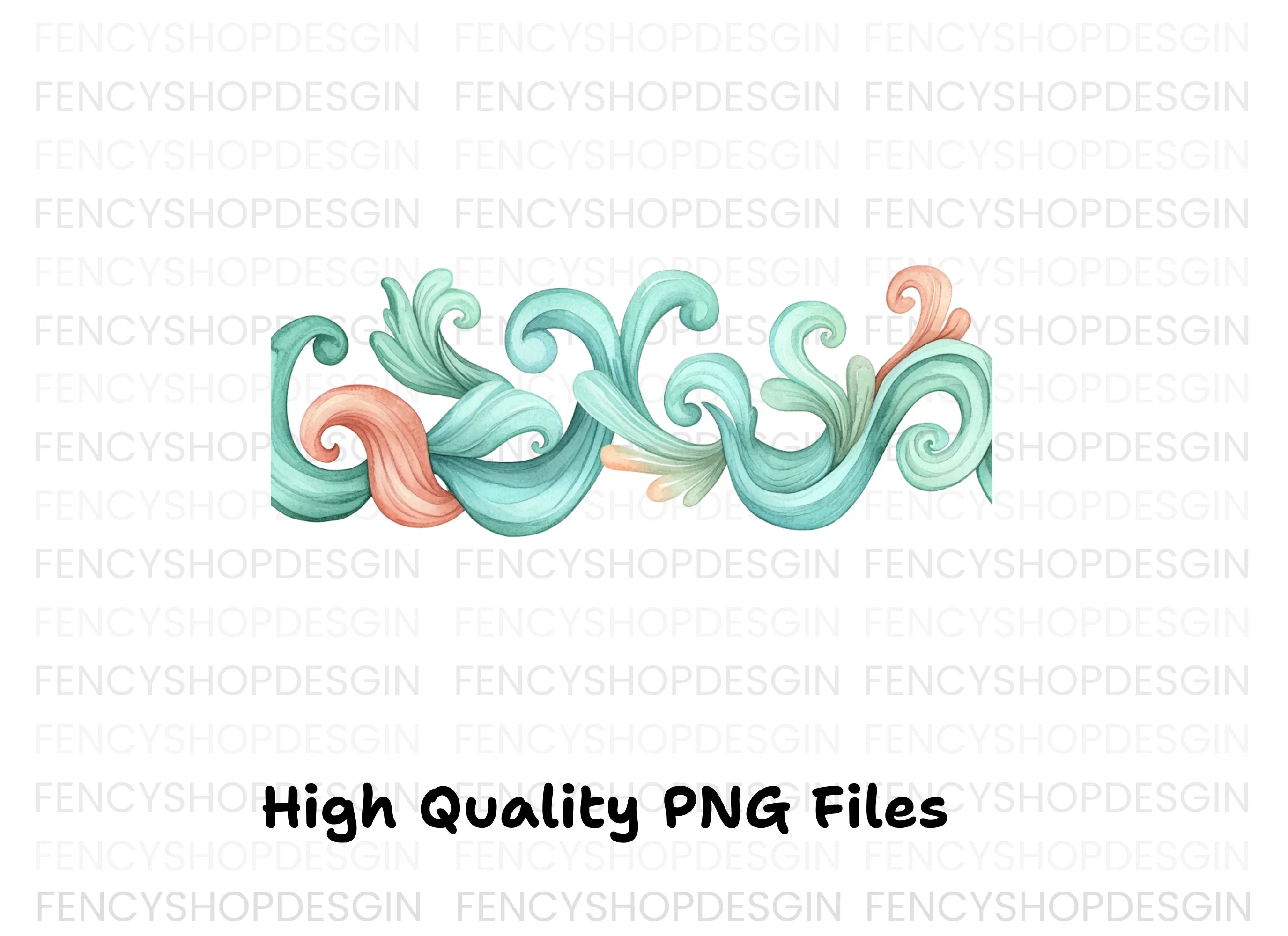 Elegant Swirls Clipart Bundle