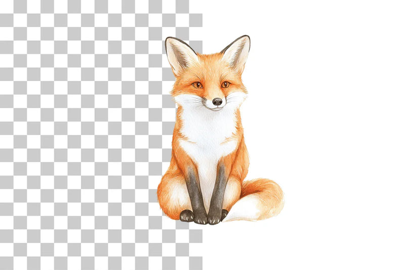 Cute Forest Fox Clipart Bundle - CraftNest - Digital Crafting and Art