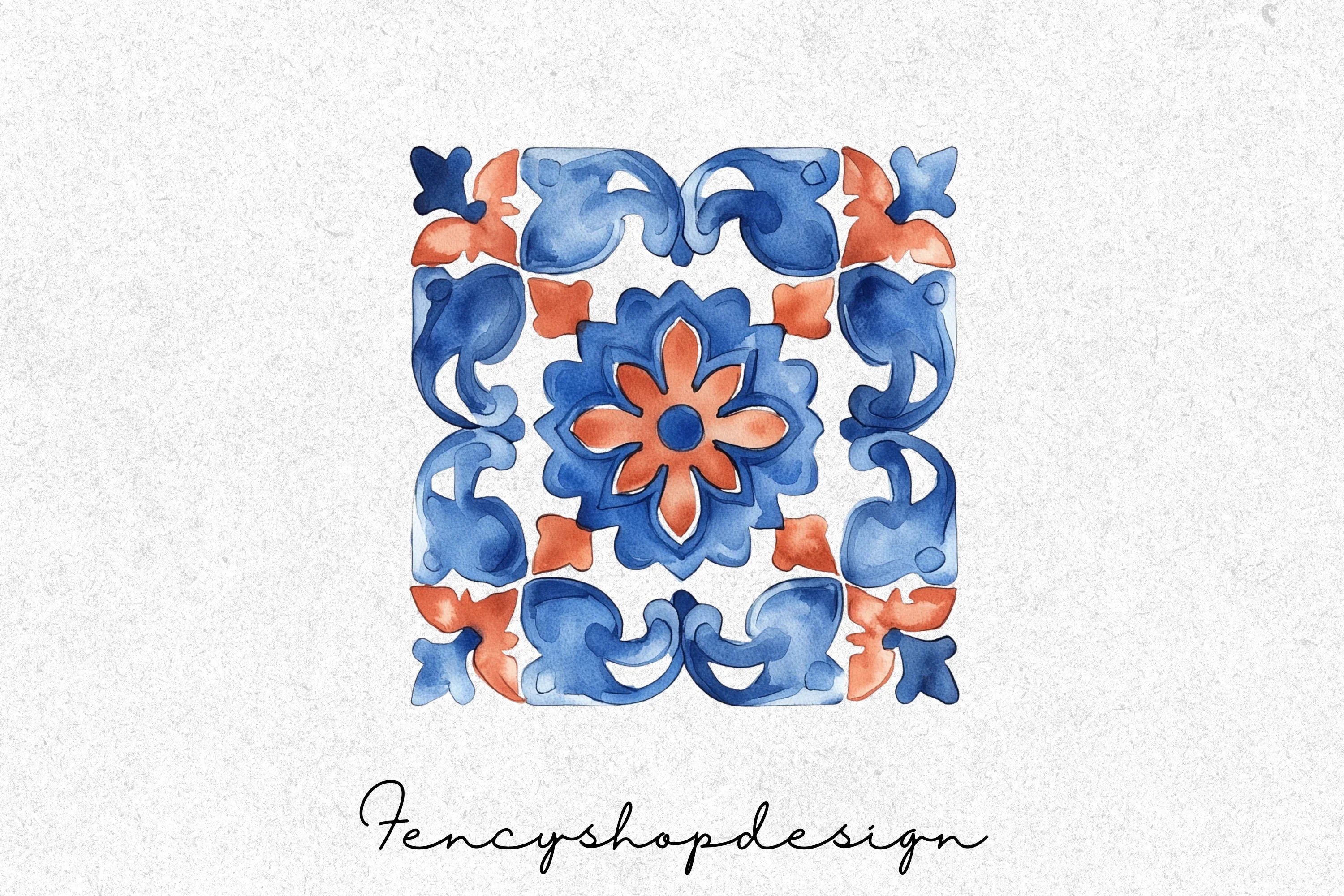 Moroccan Tile Patterns Clipart Bundle