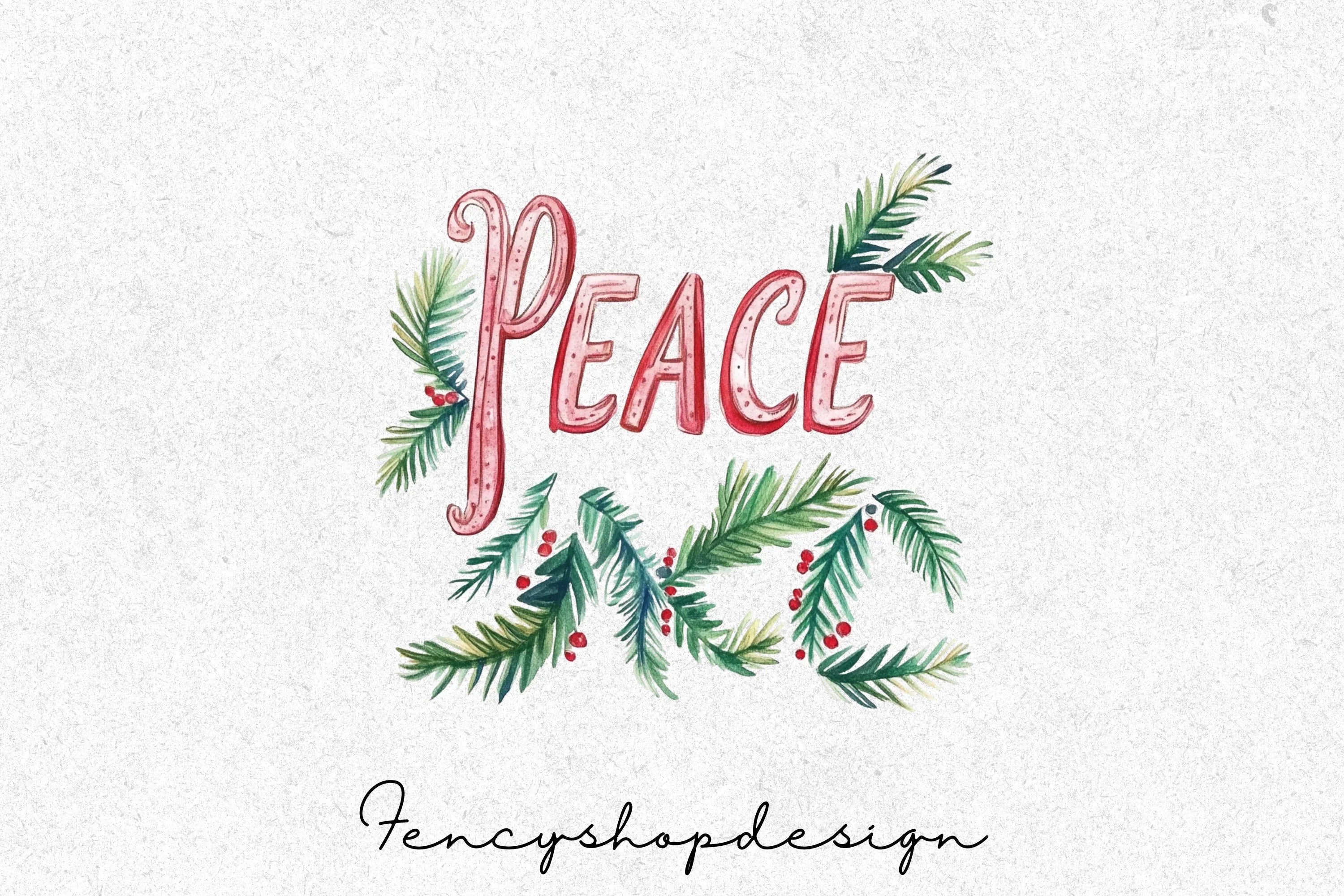 Christmas Word Clipart Bundle