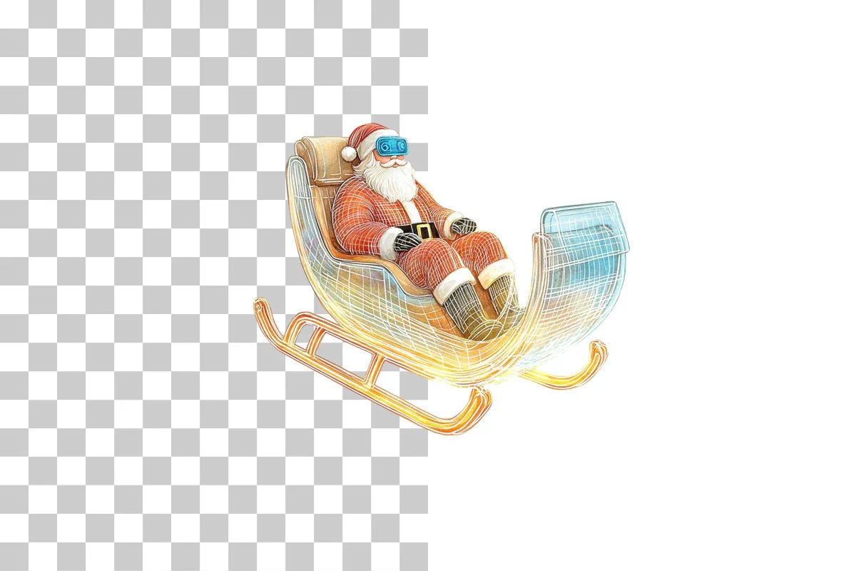 Santa with VR Clipart Bundle - CraftNest - Digital Crafting and Art