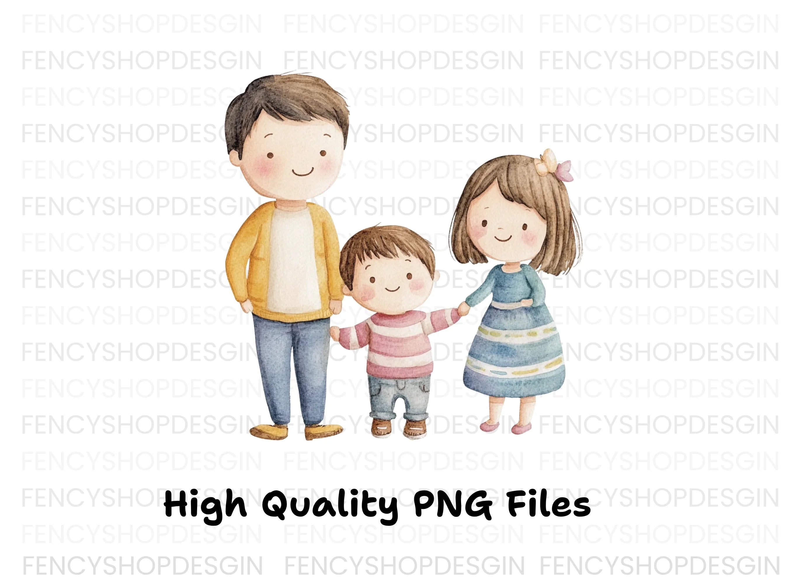 Happy Family Clipart Bundle