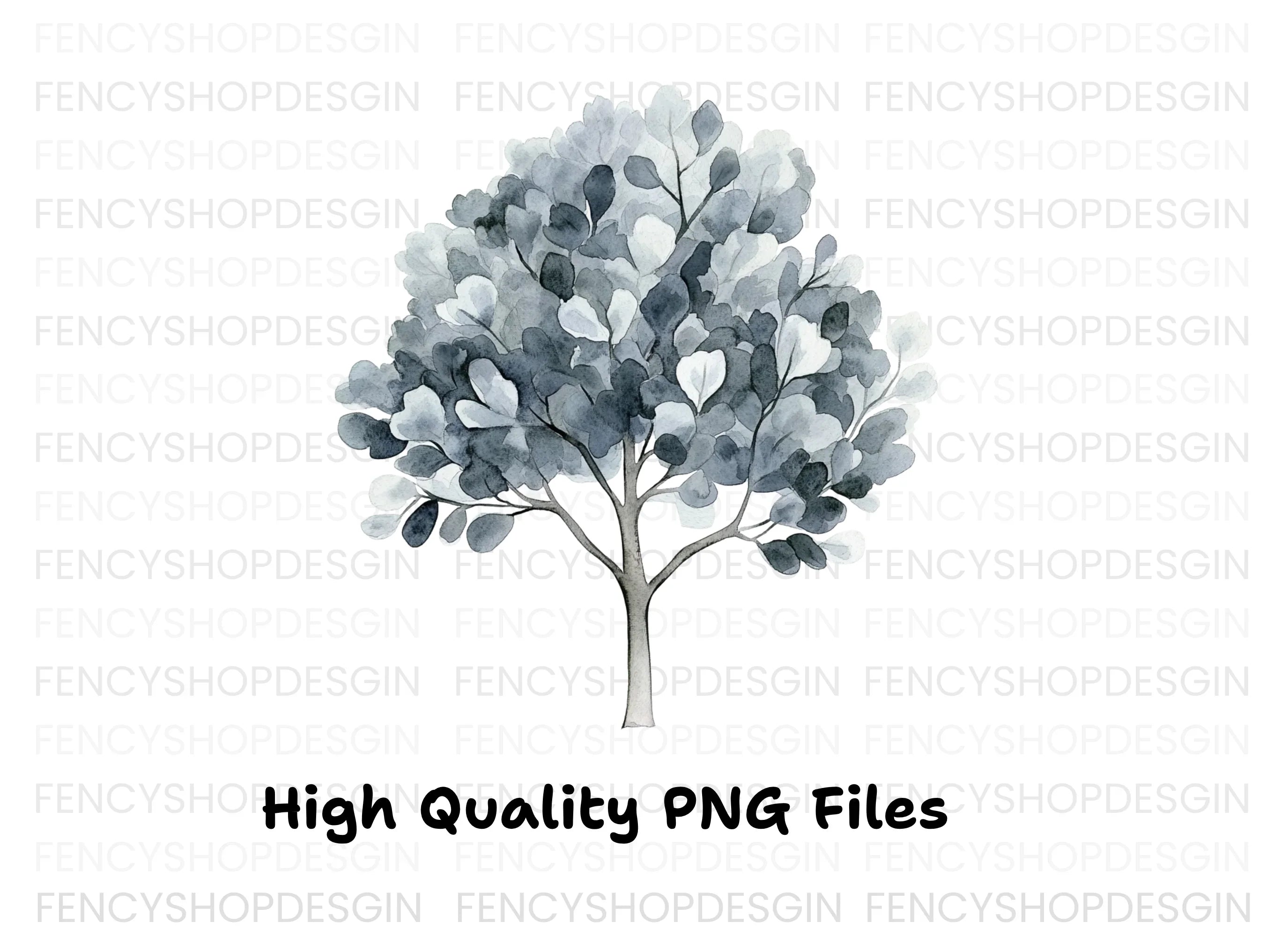 Eucalyptus Tree Clipart Bundle