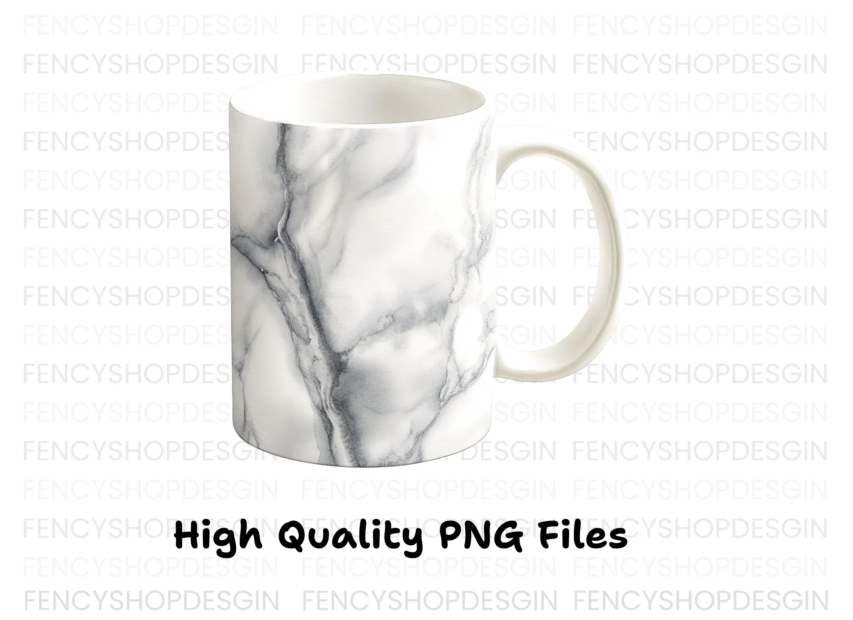 Stylish Marble Coffee Clipart Bundle