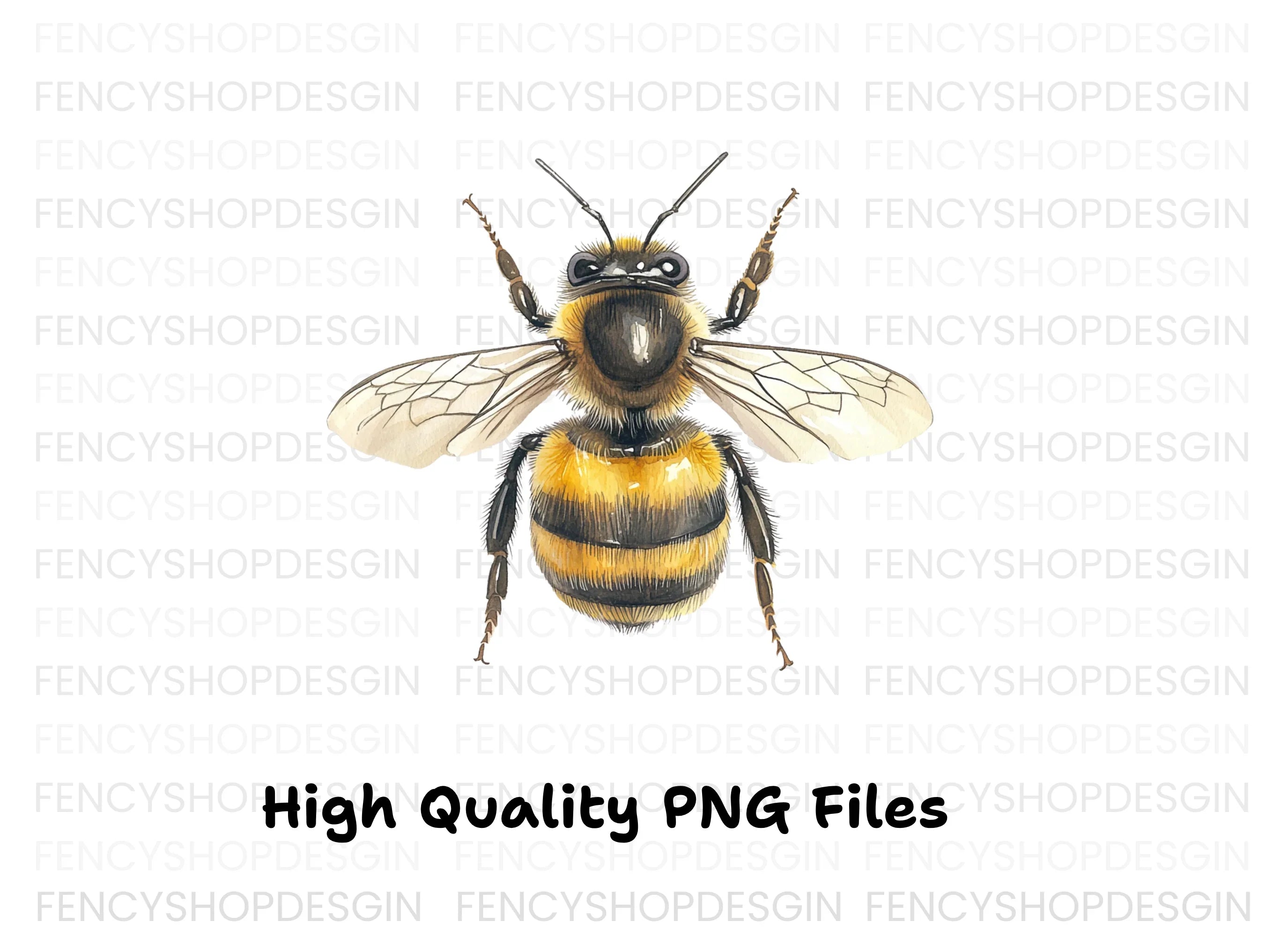 Top Down Bumblebee Clipart Bundle