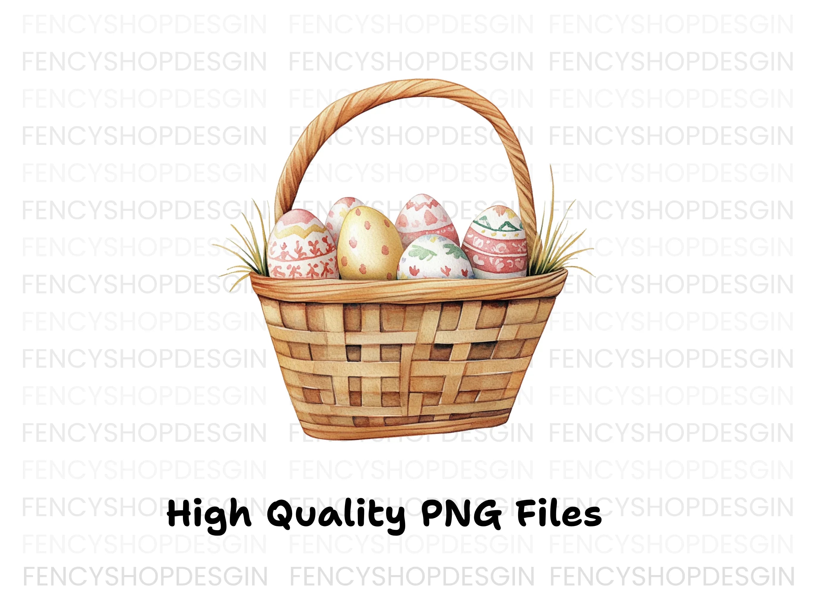 Easter Basket Clipart Bundle
