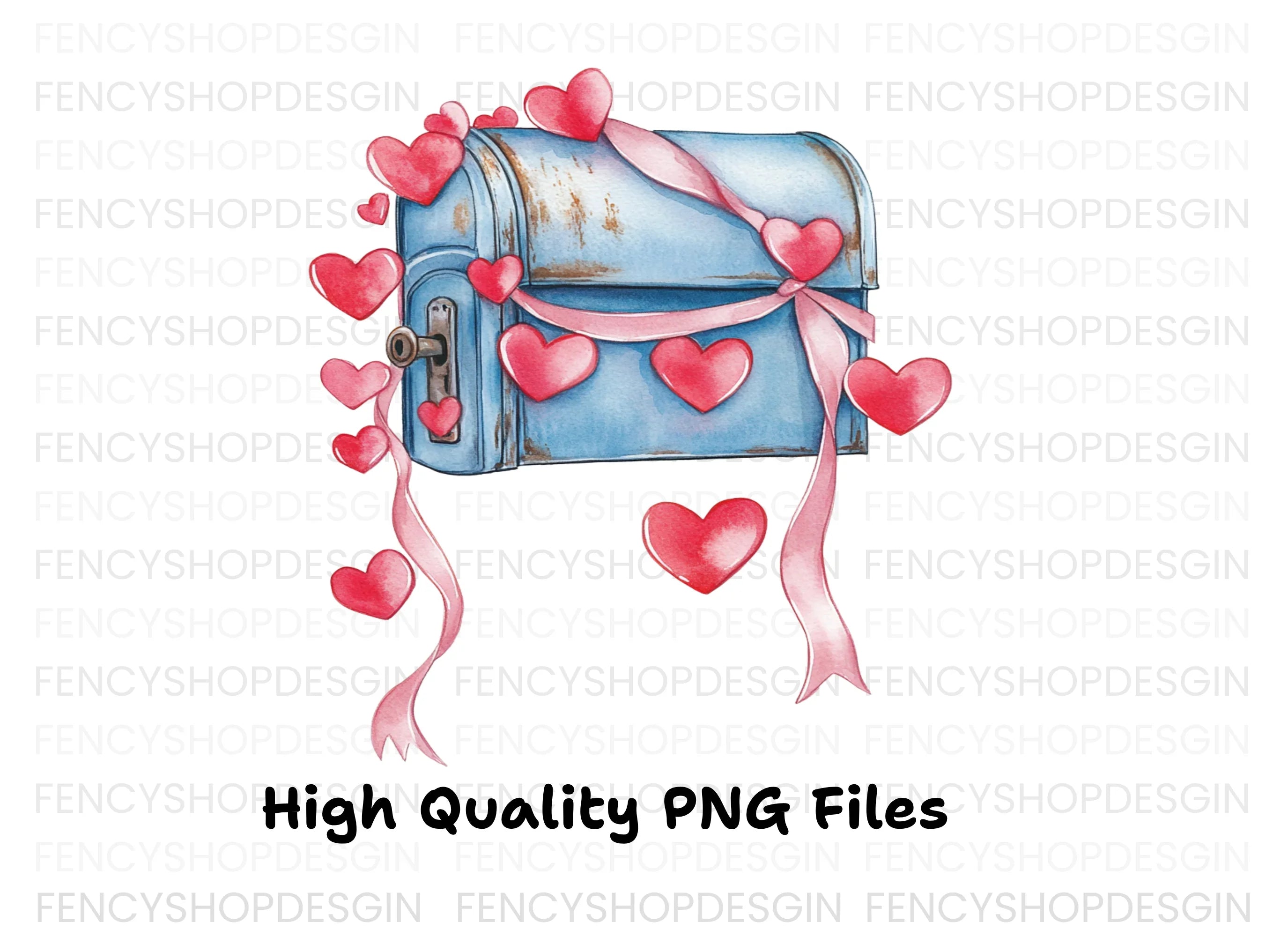 Valentine Mailbox Clipart Bundle
